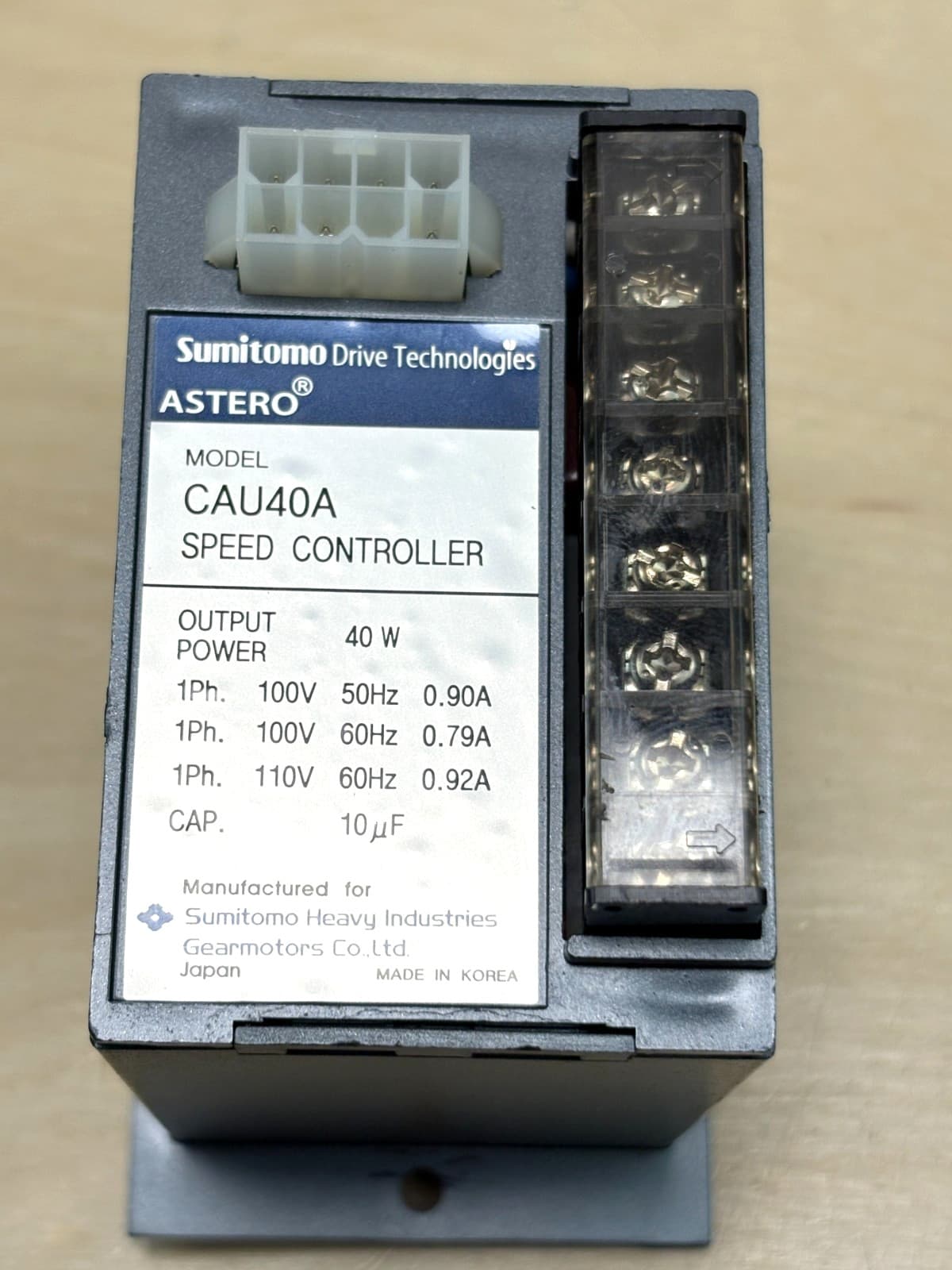 Sumitomo Astero CAU40A Speed Controller, Speed Control Unit 5