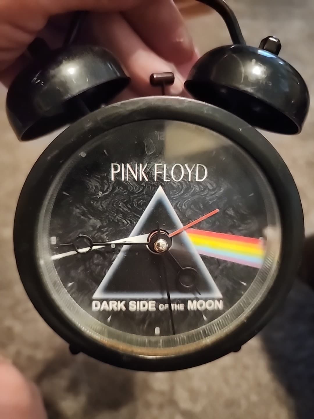 PINK FLOYD Alarm Clock "DARK SIDE OF THE MOON" Battery Operated, Tested! 2
