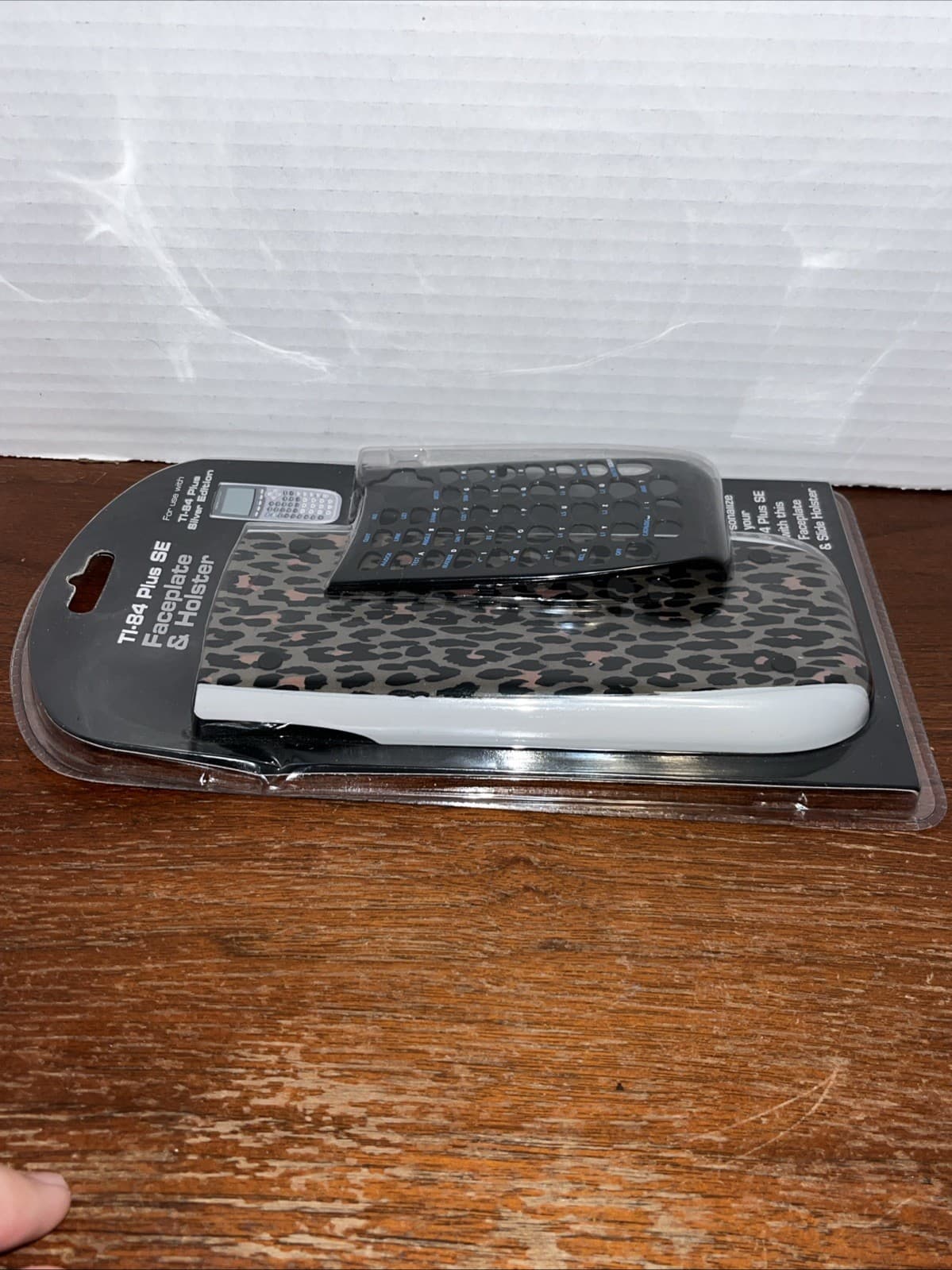 Leopard Print Faceplate & Holster for TI-84 Plus SE New Sealed - Pkg Wear 6