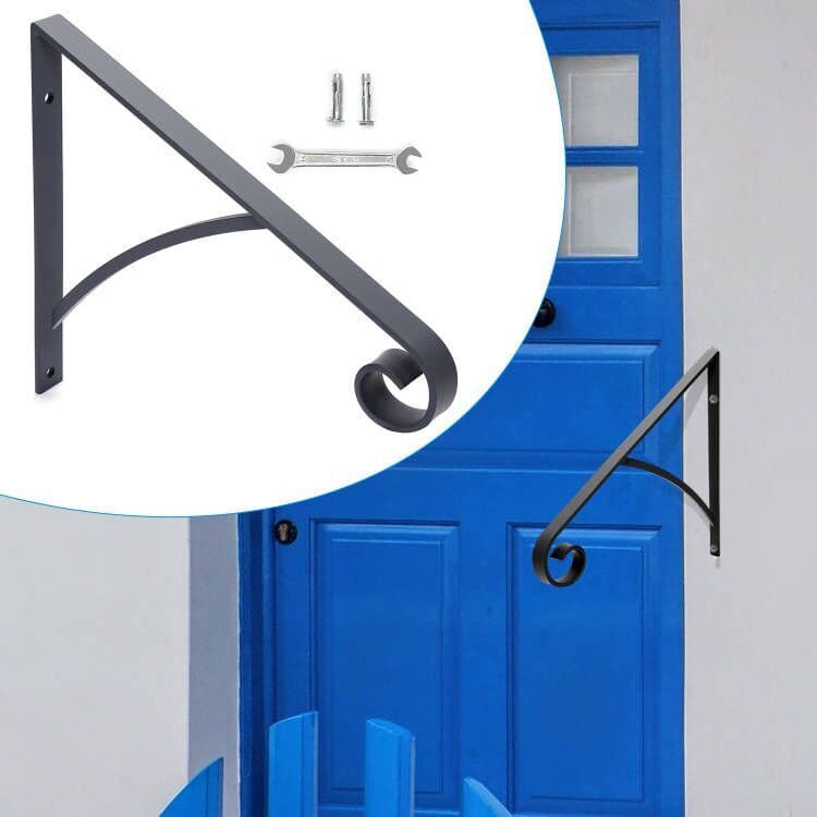 Steel Grab Rail Handrail Railing for 1-2 Steps Wall Mount Hand Rail Bar 4