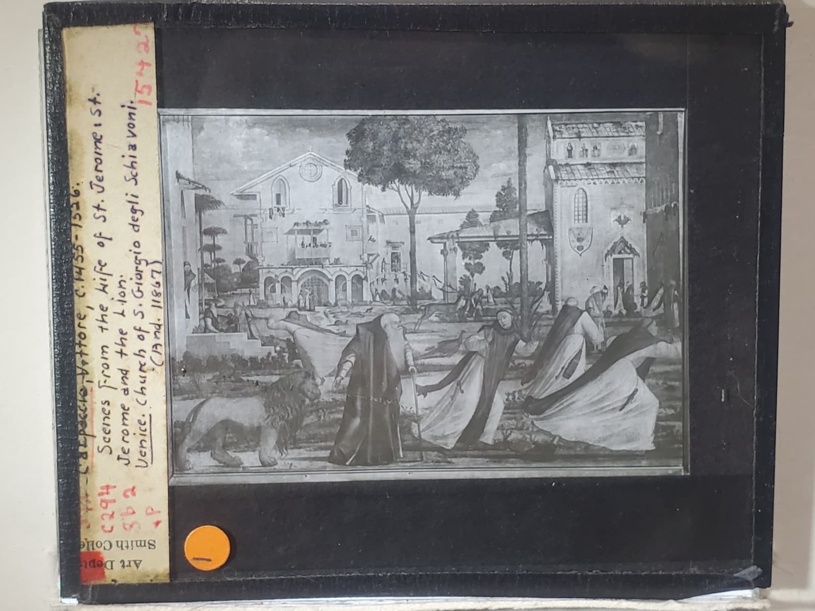 St. Jerome And The Lion, Vittore Carpaccio, Magic Lantern Glass Slide 3
