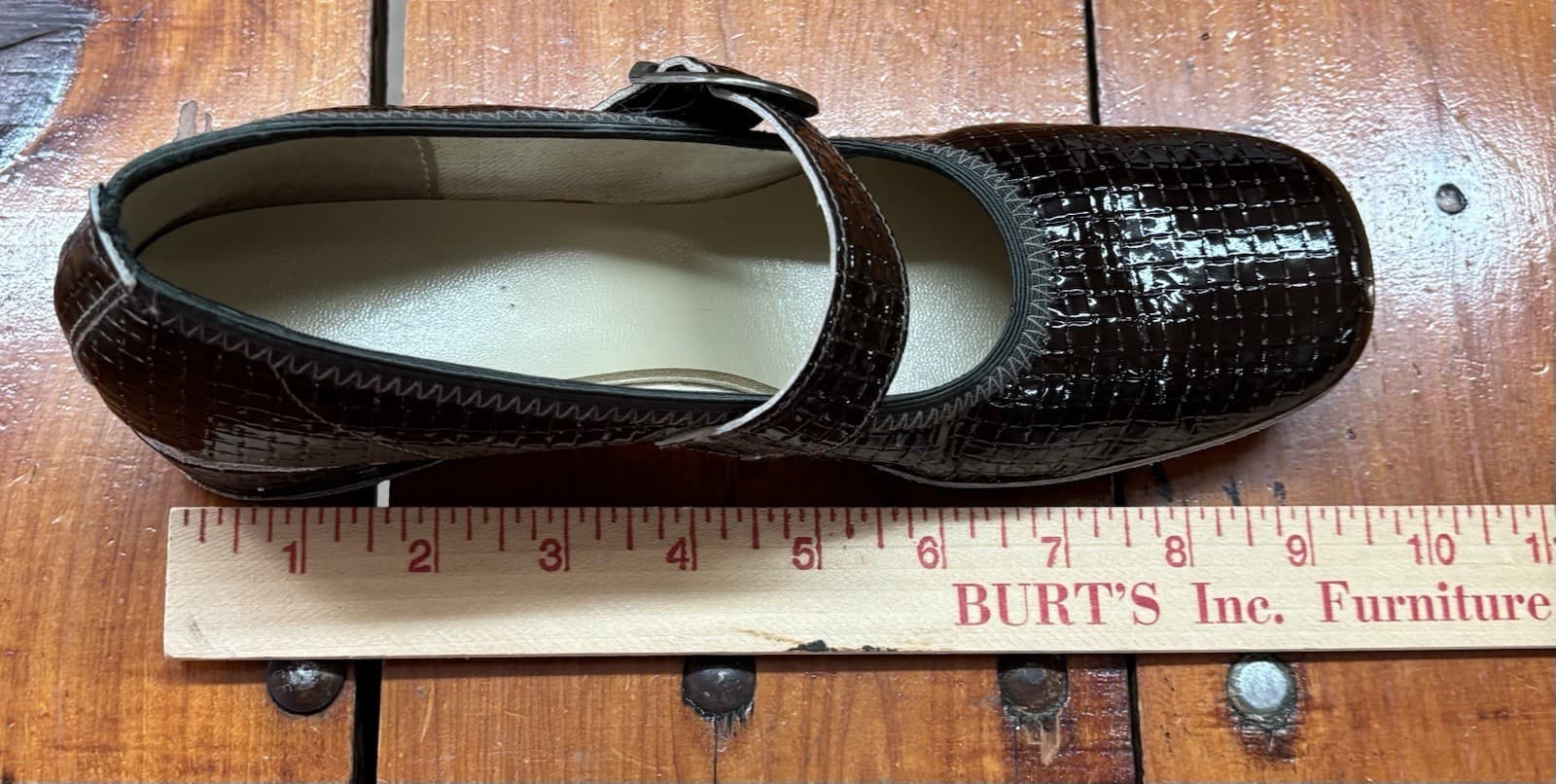 Coast Square Dance Shoes Womens Size 7.5N Brown Basket Vtg 80s orig Box/receipt 5