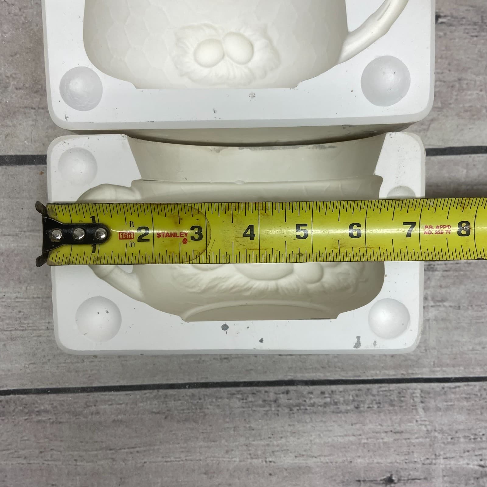 Vintage Unbranded Ceramic Casting Mold Chicken Soup Cup #R778 2