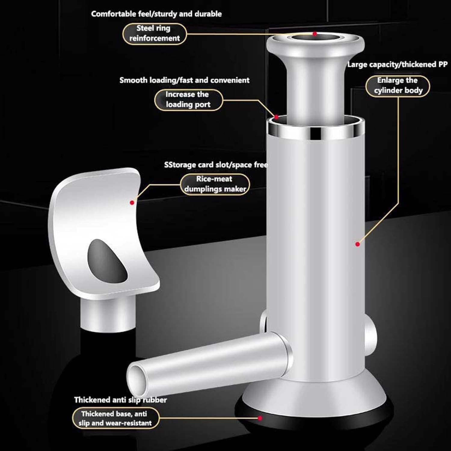 Sausage Stuffer Meatball Maker - 2 in 1 Vertical Sausage Maker Machine Sausag... 5