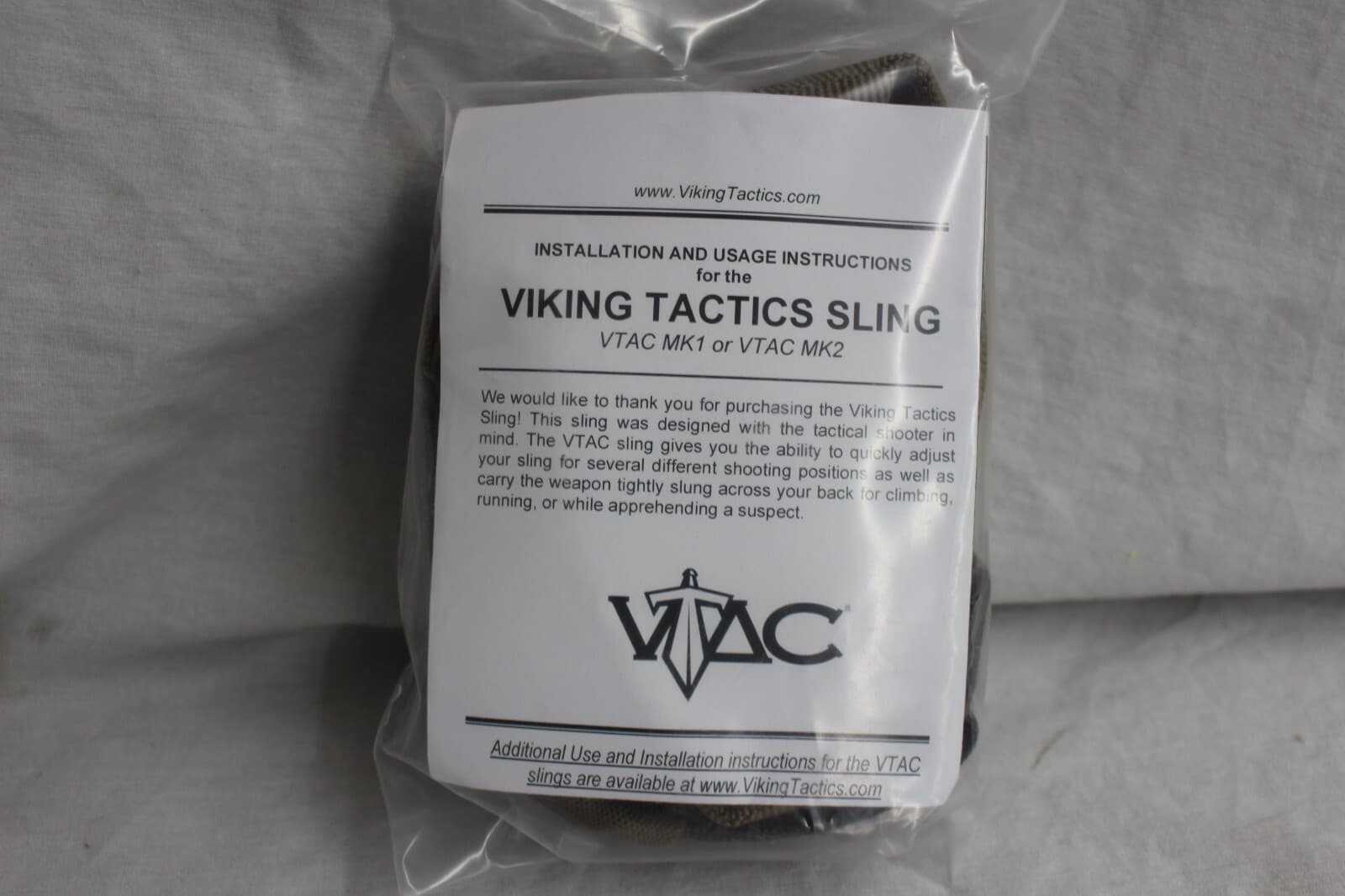 VIKING TACTICS  VTAC 2-POINT SLING UPGRADE PADDED - VTAC-MK2-CT-UG - COYOTE TAN 3