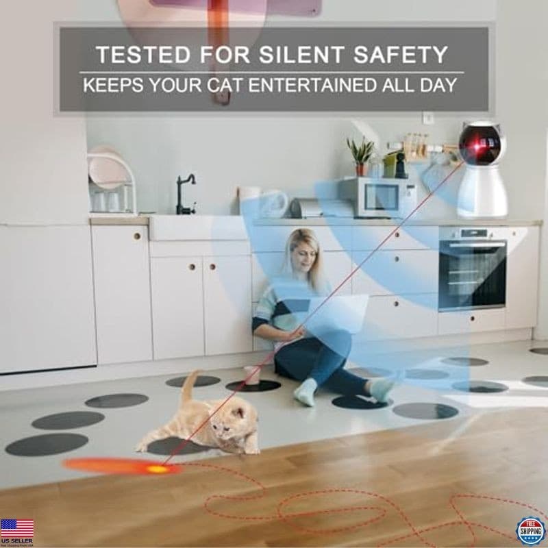 4th Gen Rechargeable Laser Cat Toy - Motion Activated with Random Trajectory 6