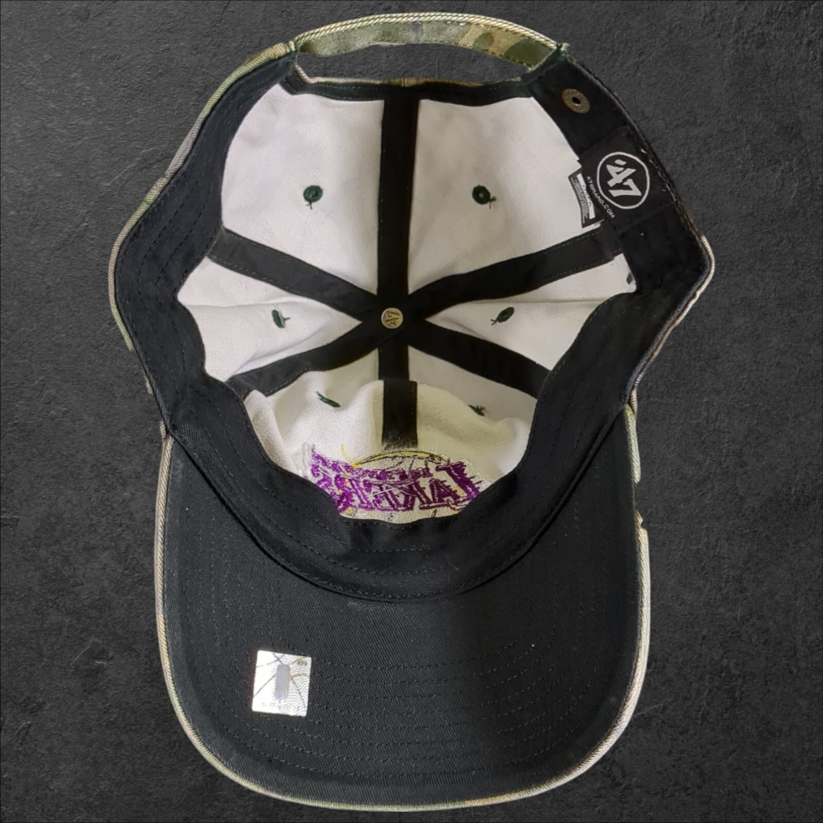 Los Angeles Lakers Clean Up Strapback Hat '47 Brand Camo Cap 5