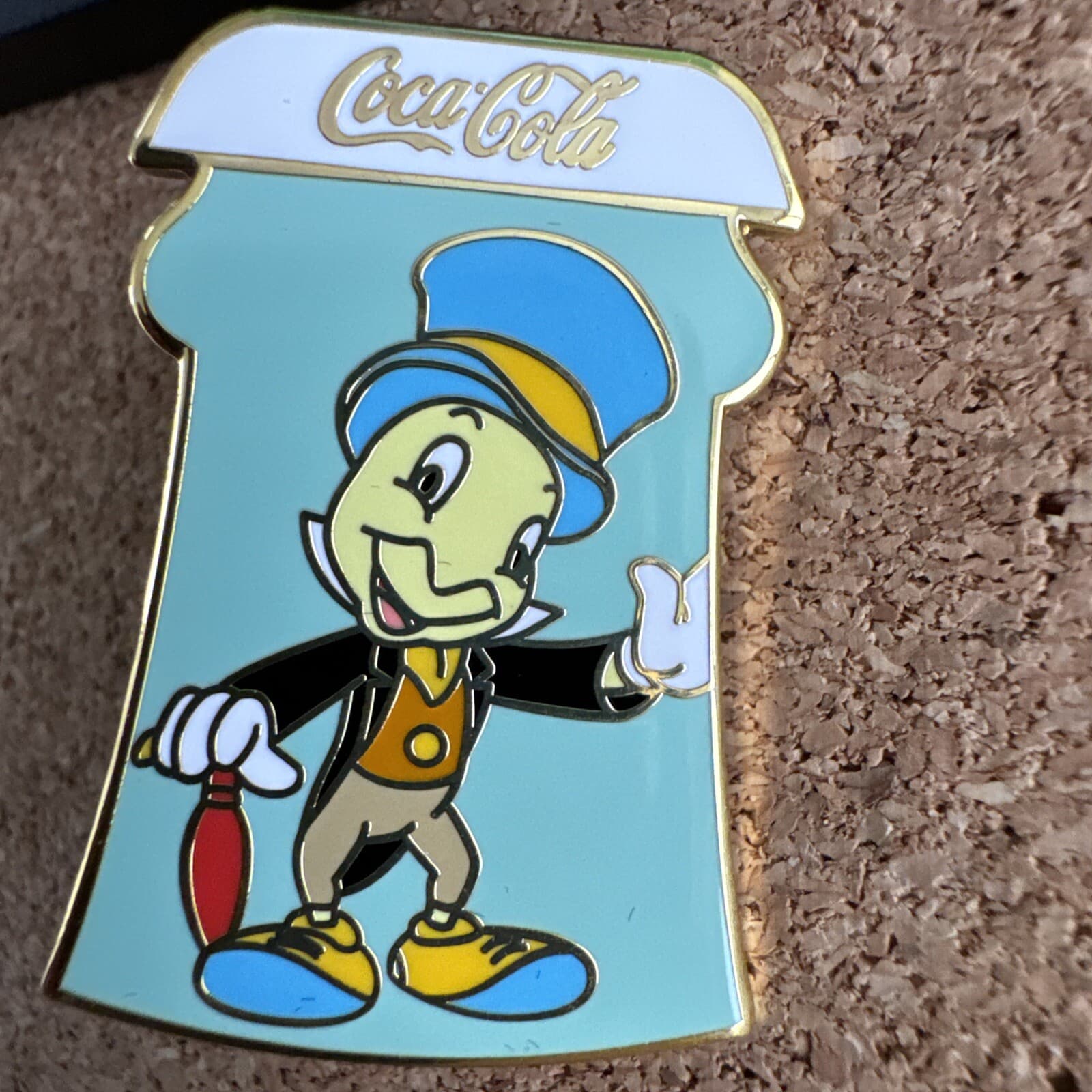 Disney Pinocchio Fantasy Pin Set Coke Bottle LE 100 Jiminy Geppetto Honest John 6