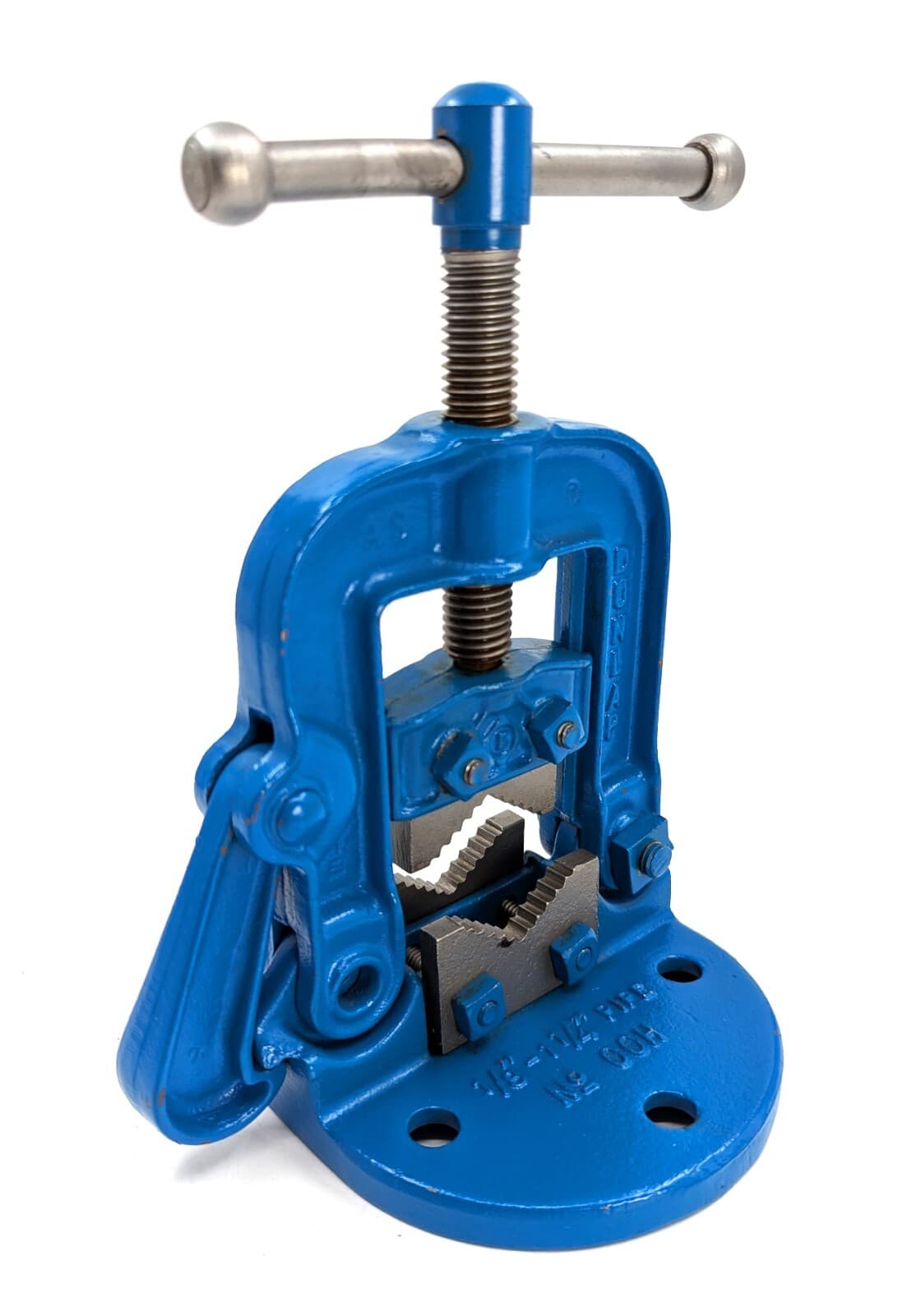 Refurbished Vintage Dunlap No. 00H Bench Mount Pipe Vise, 9” Tall, VG Cond. 6