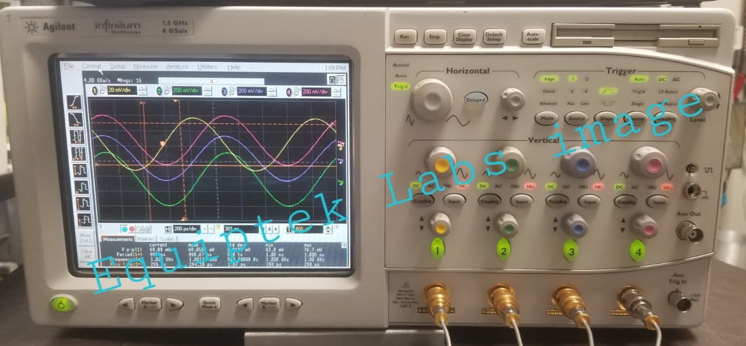 Agilent 54845A Oscilloscope 1.5 GHz DSO 4 Ch 50/1 MΩ works but fails self cal