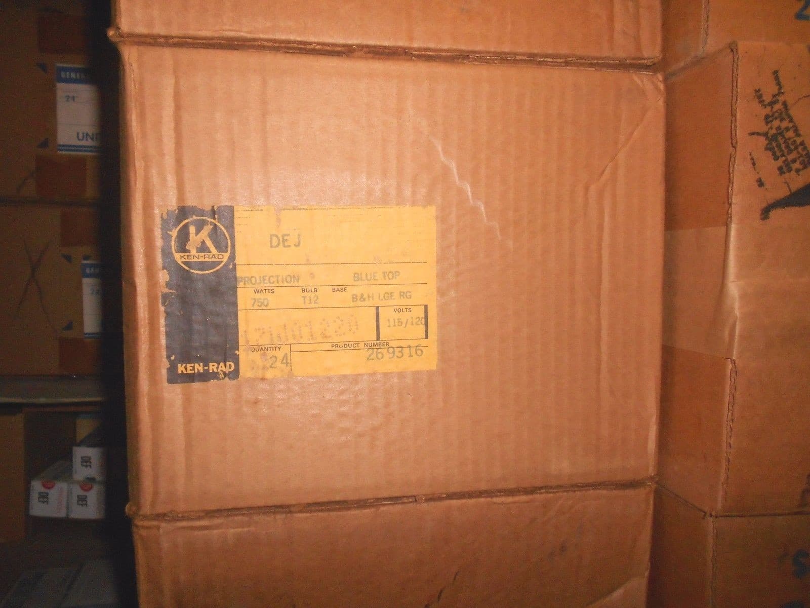 DEJ 750W 115V-125V Projection LIGHT BULB Bell & Howell 16mm LAMP NEW 269302 6