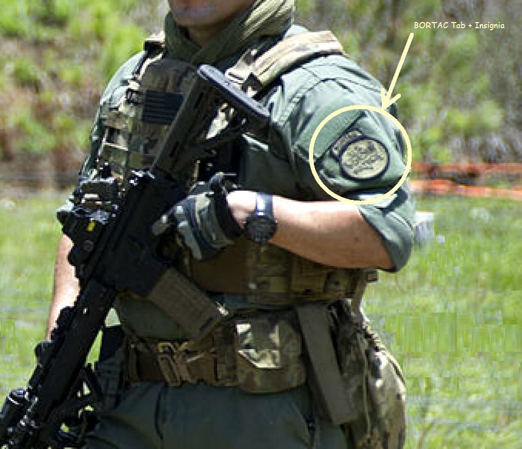 AFGHAN ARMY ANA TRAINING BORDER SECURITY SRT BORTAC [BORSTAR] OD velkrö 2-PC 6