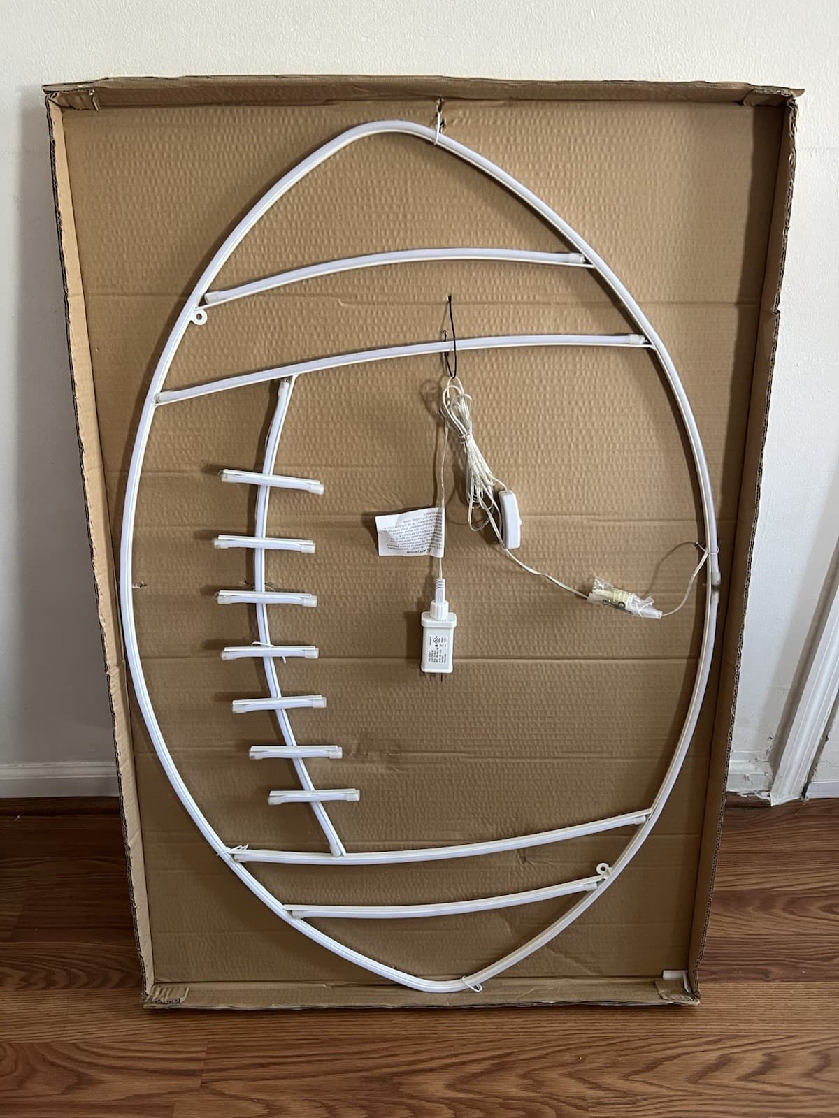 Pottery Barn Football Neon LED Light
