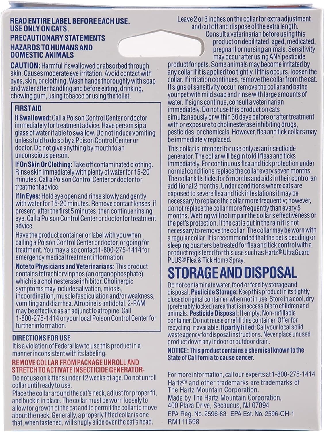 Hartz UltraGuard Flea & Tick Collar for Cats & Kittens 2