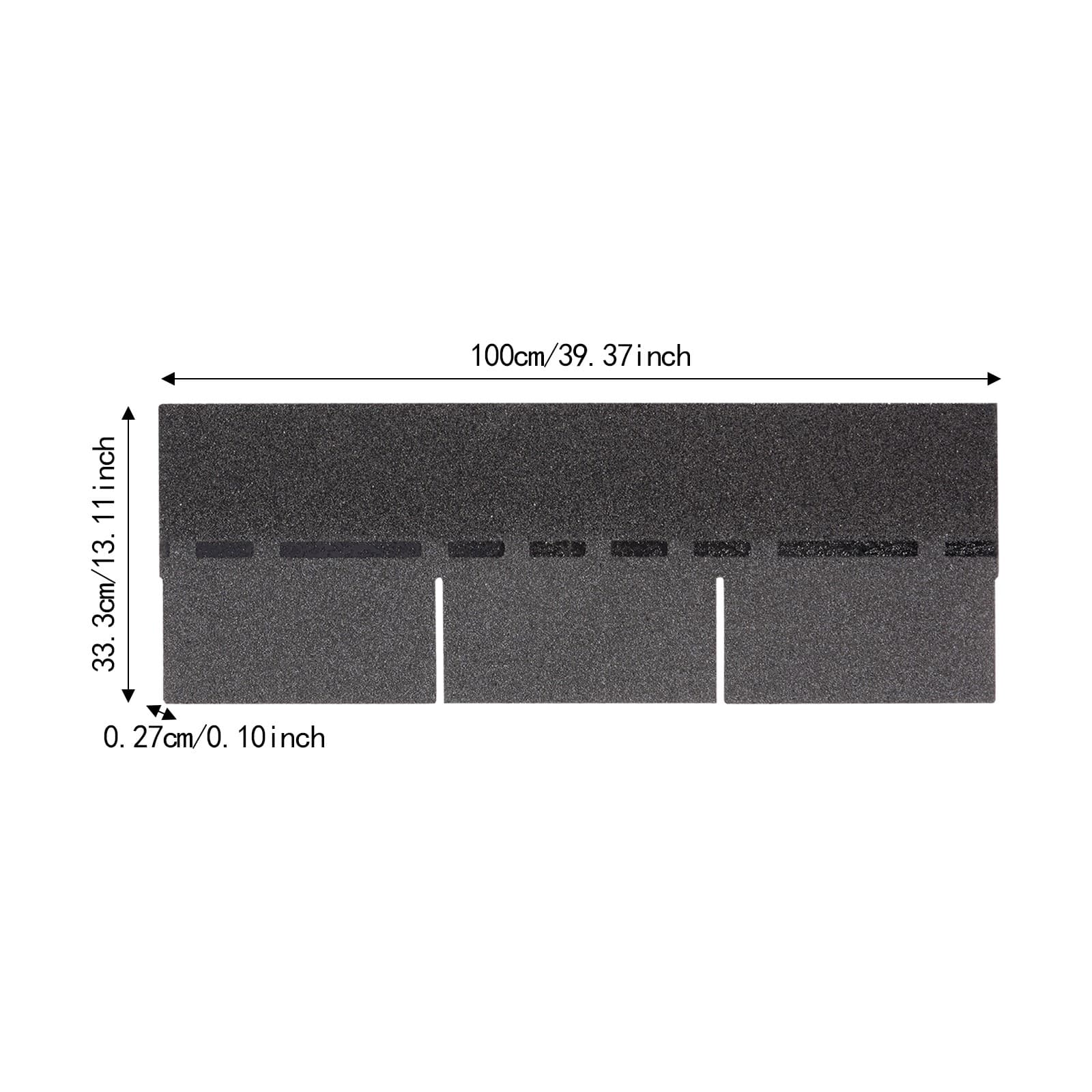 21* Roofing Shingles Grey 100cm Asphalt Roofing Shingles for Modern Building 2