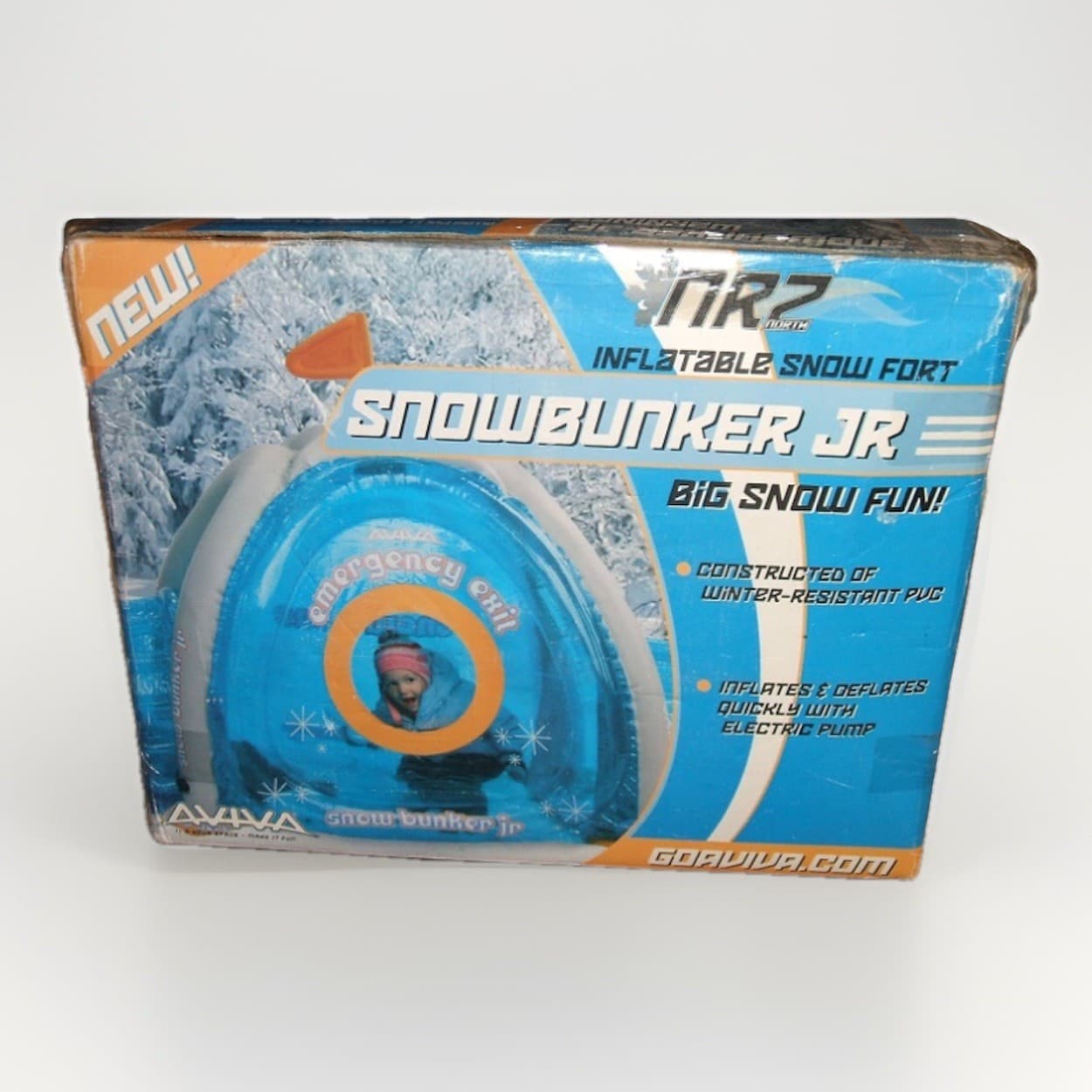 NEW Aviva Snow Bunker Jr Inflatable Snow Fort NOS Winter Toy Cool Vintage RARE 2