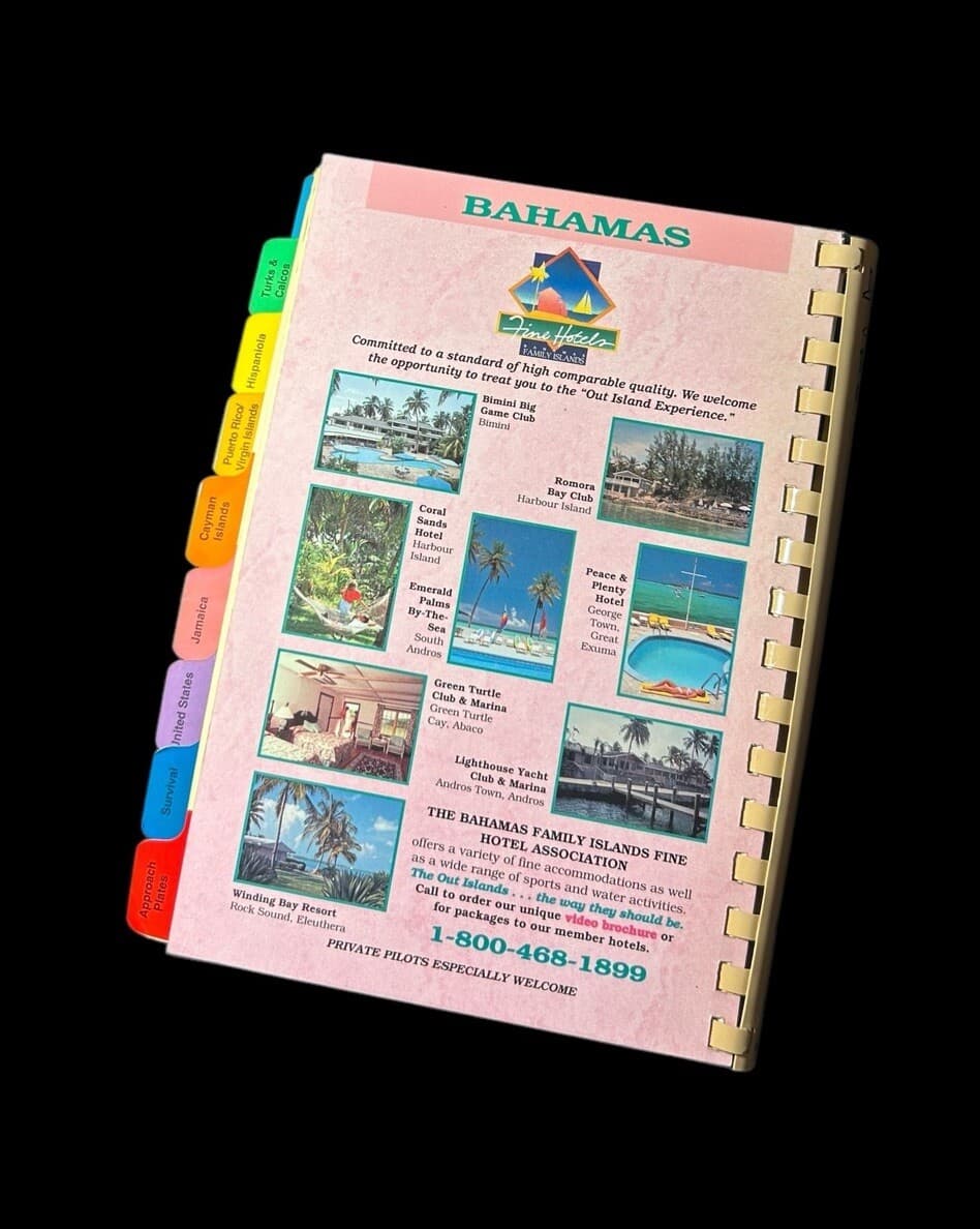 Pilots Bahamas Caribbean Aviation Guide 1992 Edition Book Aircraft Airplane 2