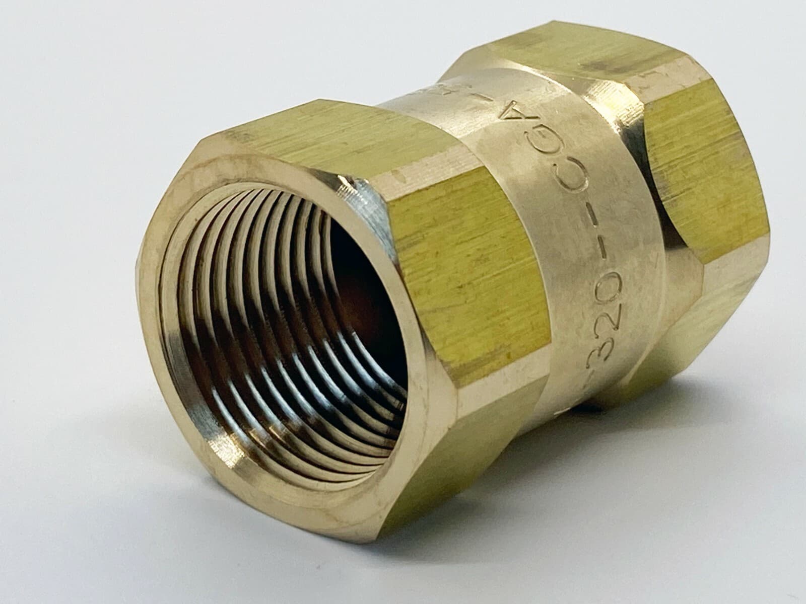 ADAPTER CGA-320 TO CGA-580 - CO2 CYLINDER TANK to ARGON NITROGEN REGULATOR 5