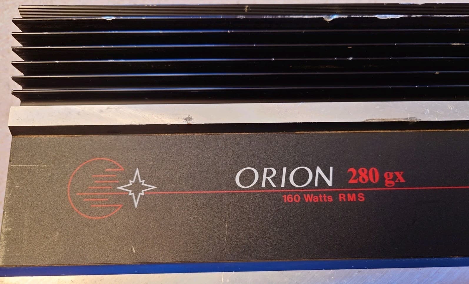 Orion 280gx Amp UNTESTED VTG 1980s Radwood Amplifier 280 GX 160 Watts RMS 2 CHN 4