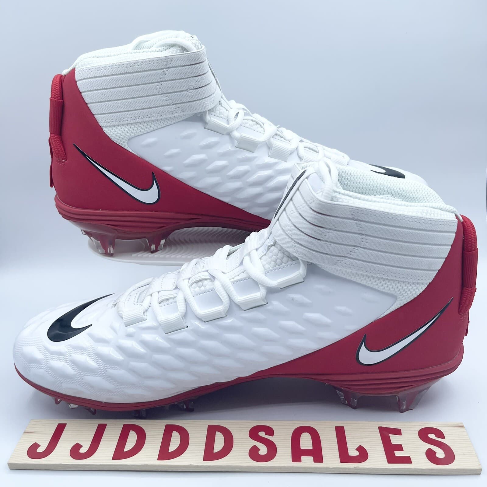 Nike Force Savage Pro 2 Football Cleats White Red BV3969-104 Men’s Size 14.5 2