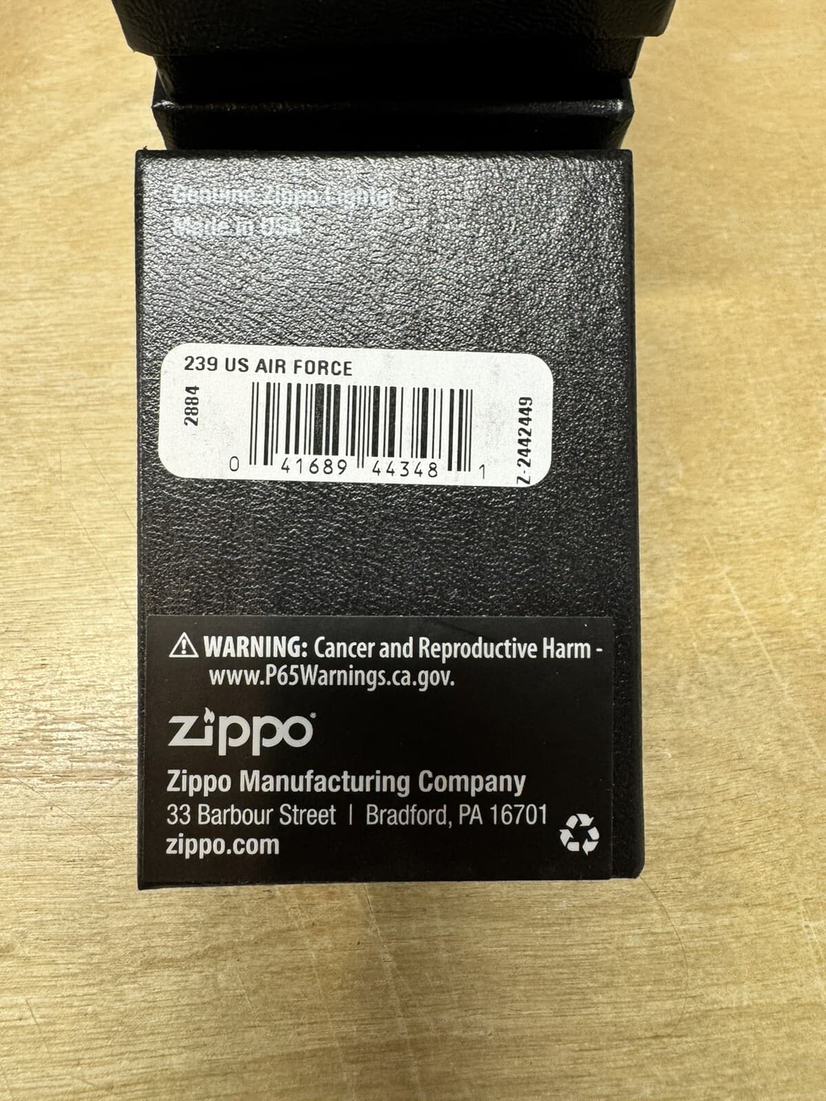 Zippo US Air Force White Logo on Blue Lighter - 239 - New 4