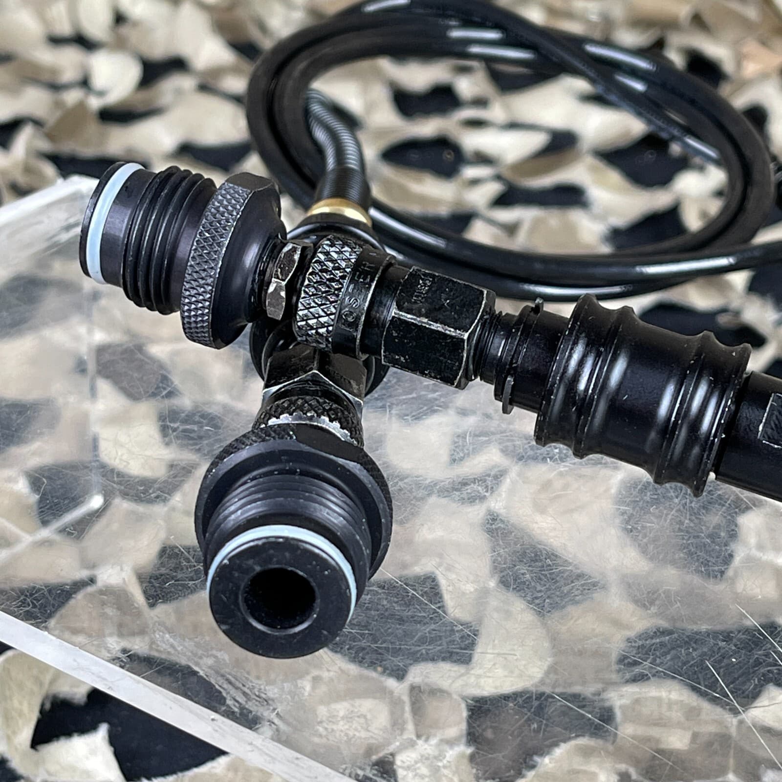 NEW Ninja Paintball Microbore Dual Pistol Remote w/ Slide Check 2