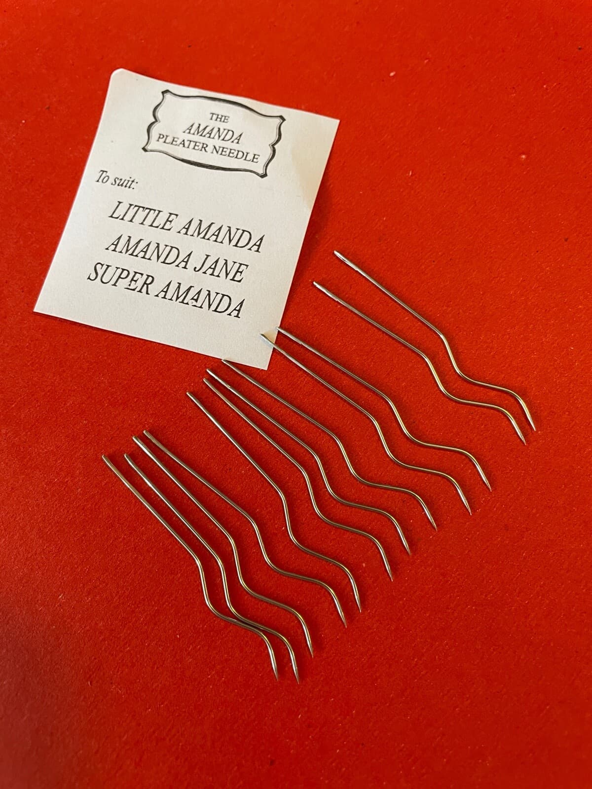 12 Genuine Amanda Jane smocking/pleater needles for Amanda Jane Pleaters 2