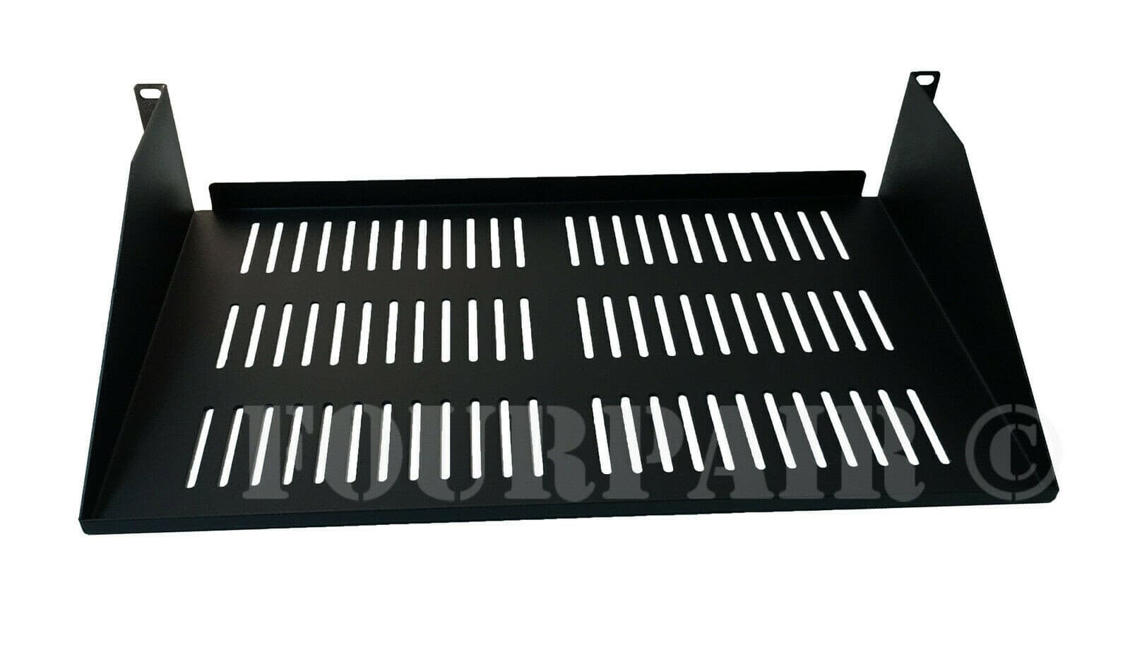 Cantilever Vented Network Data Rack Mount Server Monitor Shelf - 19" 2U 10" Deep 2