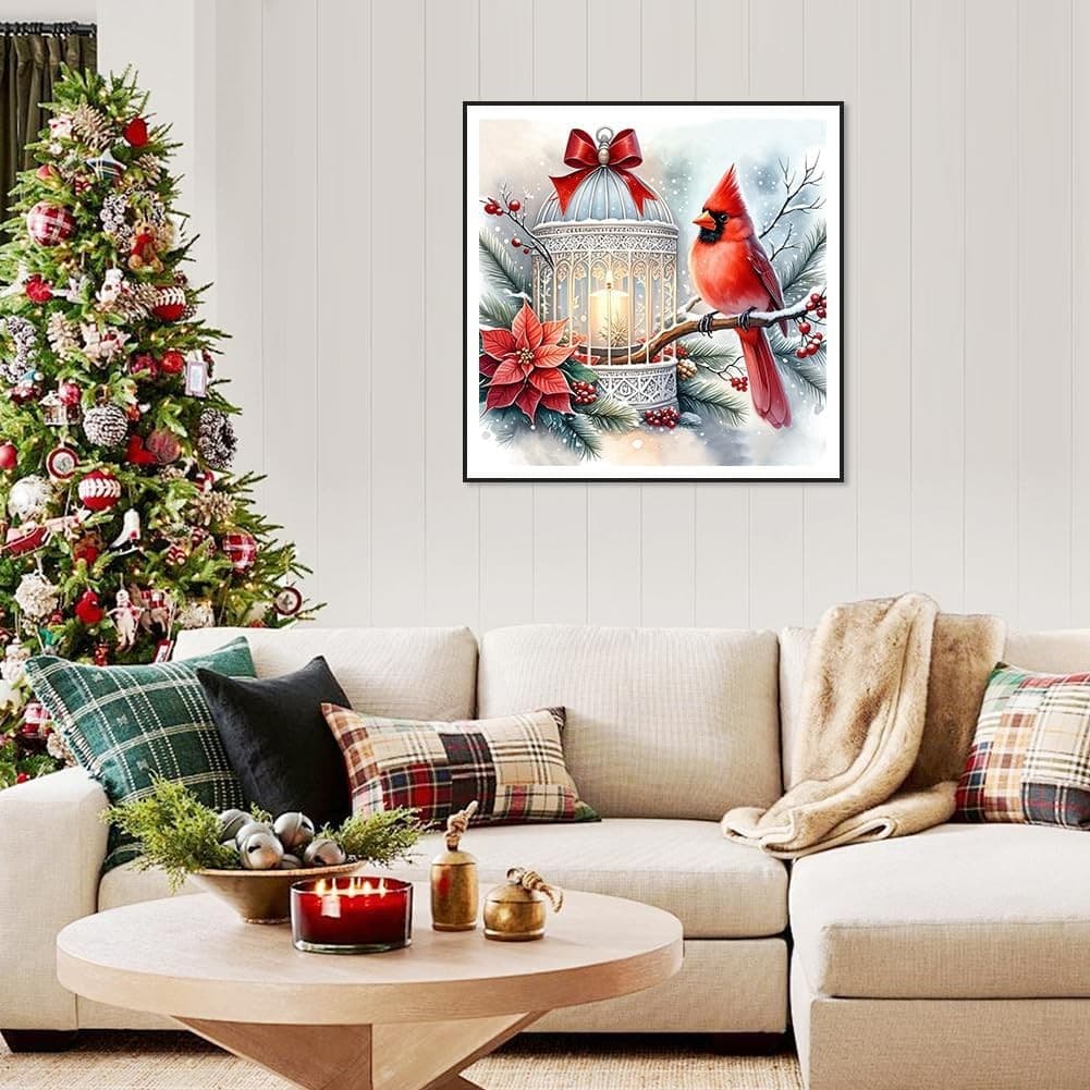 SJUTOUCI Cardinal Diamond Painting Kits for Adults, Art multicolored  2