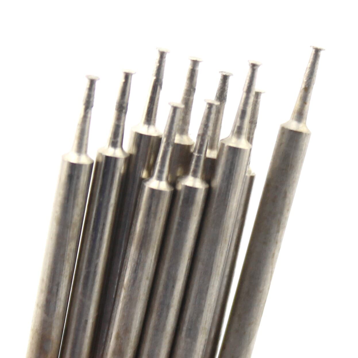 30Pcs 1.0mm T Head Diamond Burrs Bits Grinding Drill Carving Jade Rotary Tools 2
