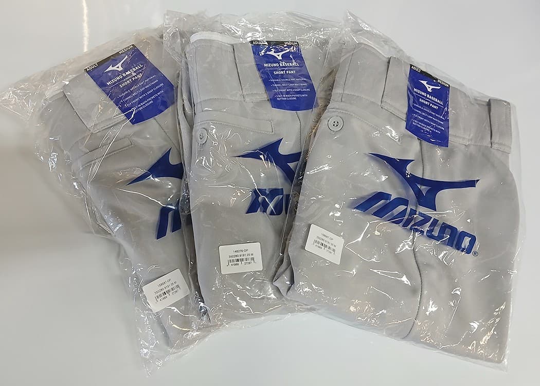 NEW Mizuno GREY Baseball Short Pants ADULT MEDIUM- NWT FREE SHIPPING