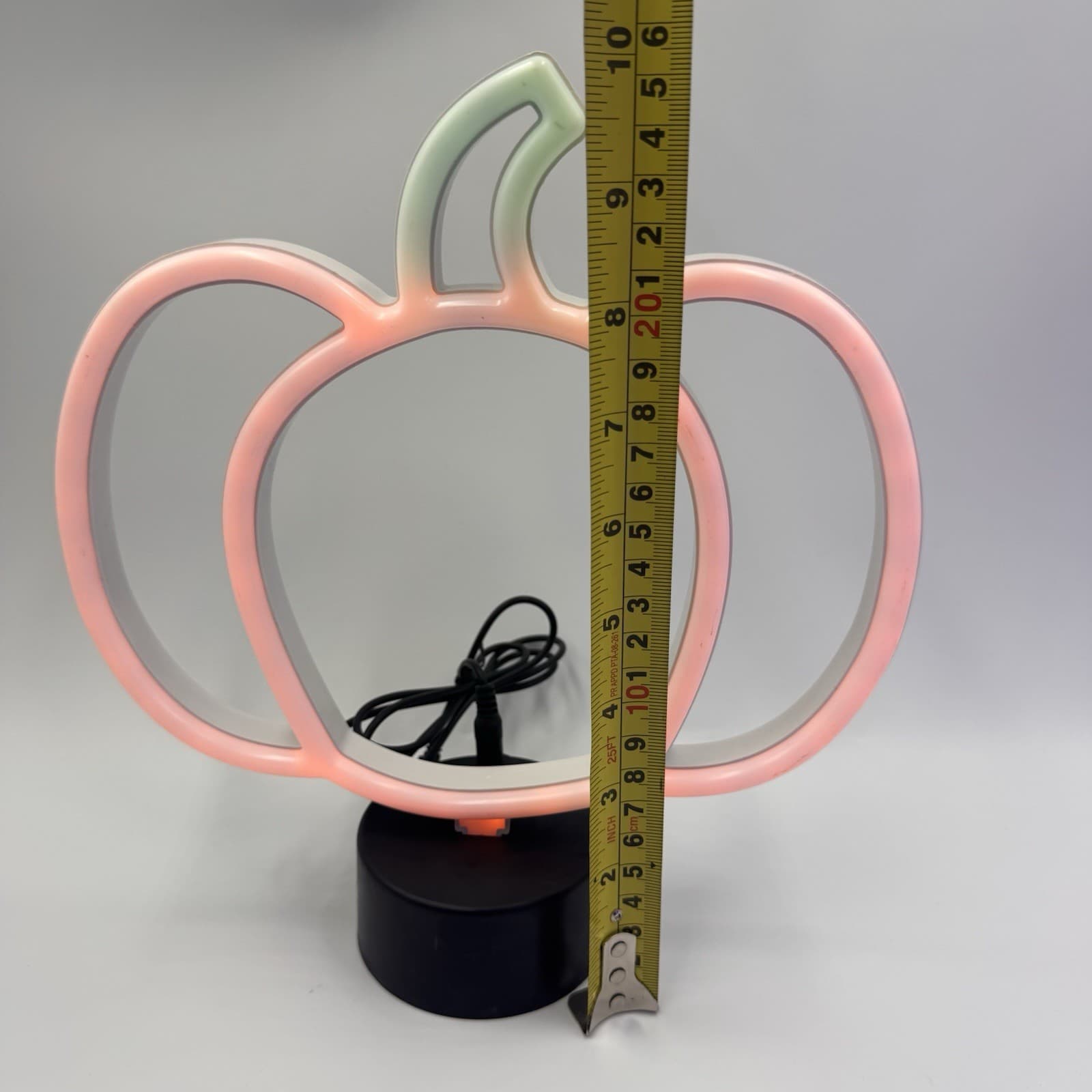 (2) LED Neon Sign Art Halloween Pumpkin Ghost Lights Decoration USB Battery 6