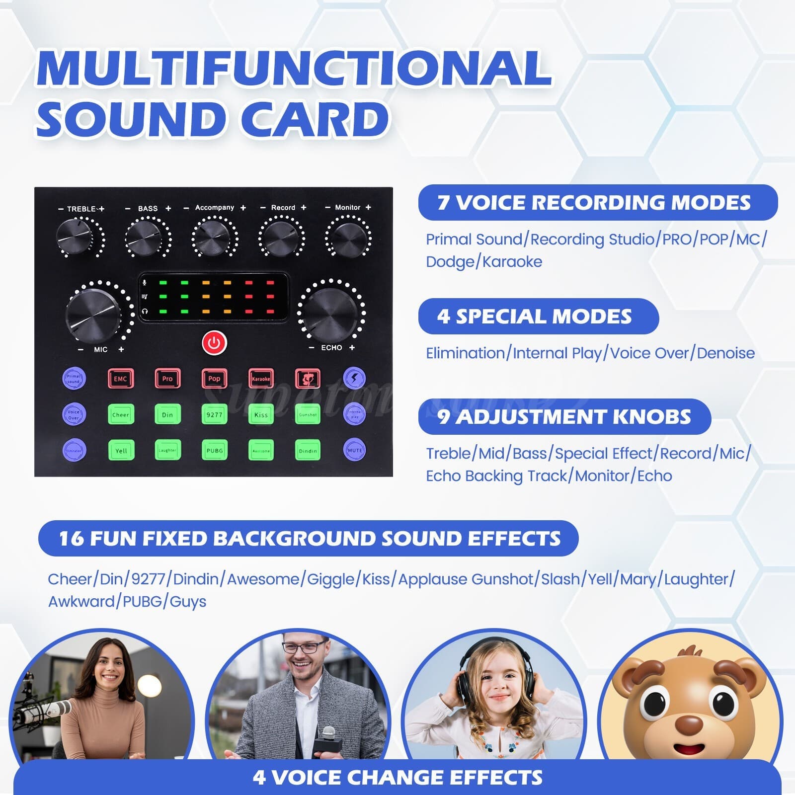 Complete Home Studio Recording Kit Mixer Condenser Microphone For Music Podcast 6