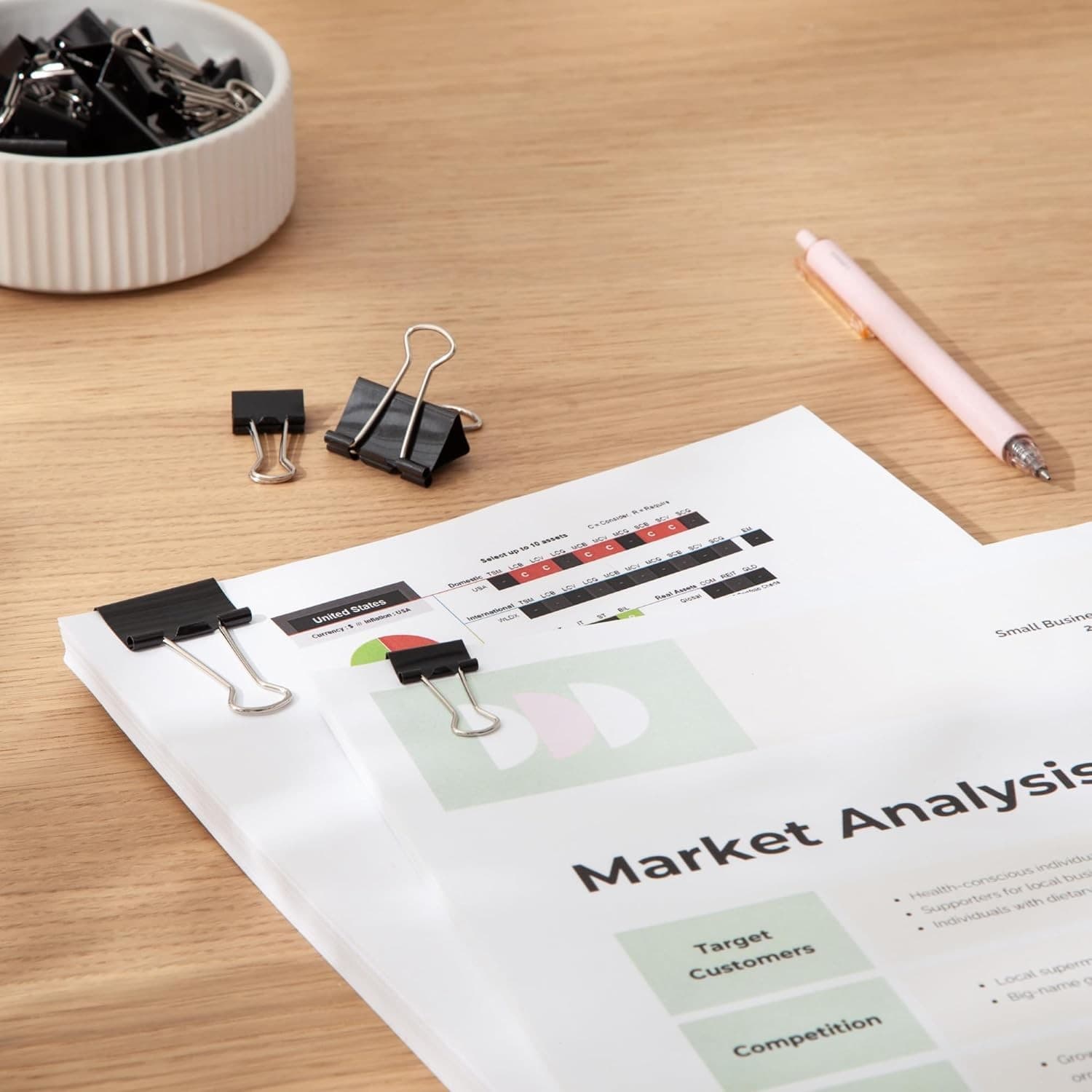 Binder Clips Assorted Sizes Small and Medium Black Silver Steel 80 Count 6