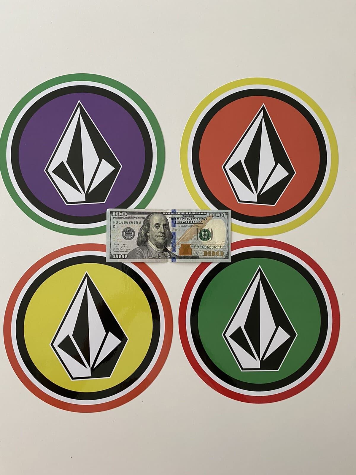 VOLCOM STICKER XL 8” Set Of 9 Stickers Volcom Stone Skateboard Surf WSL Stab USA 5