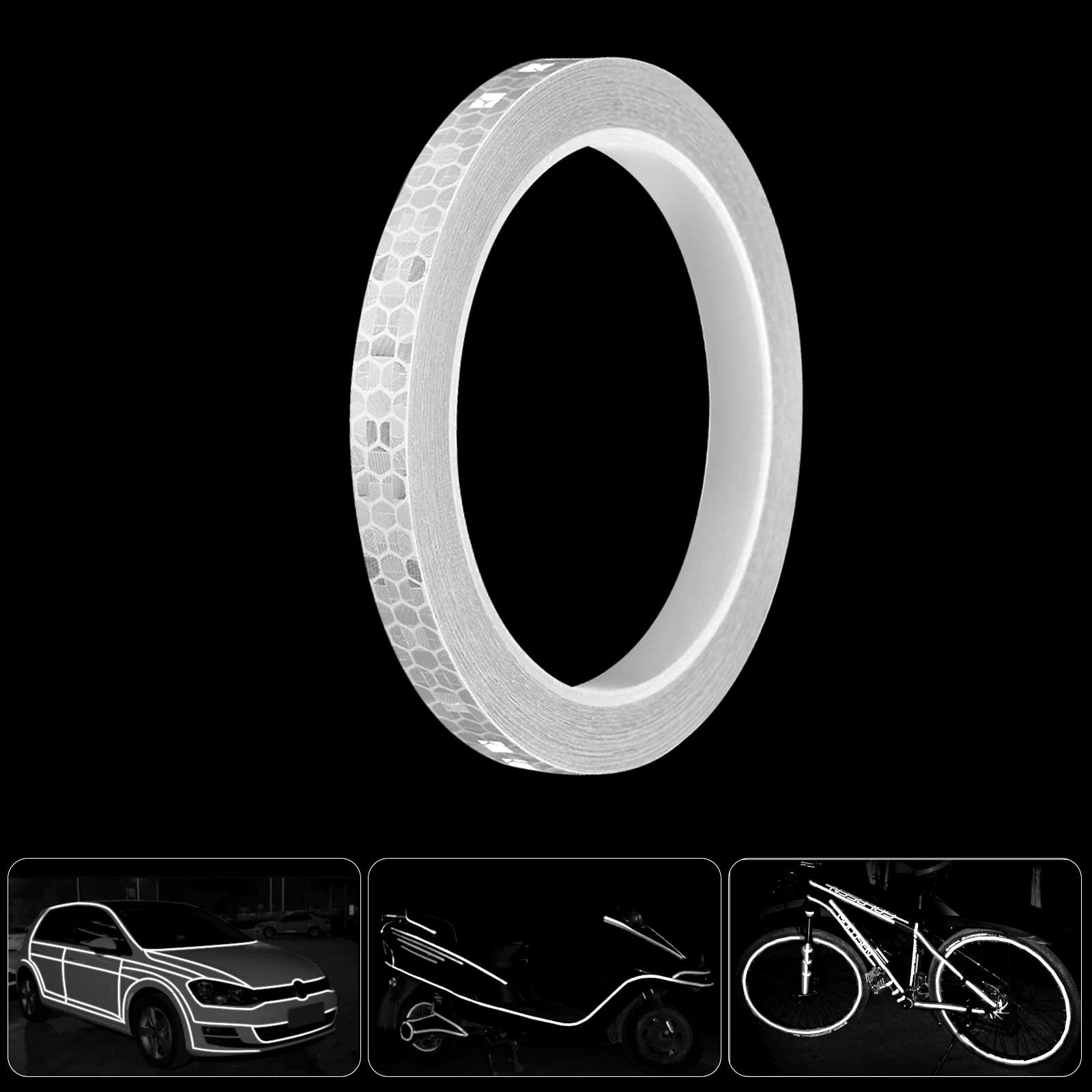 Reflective Bike Wheel Rim Stickers Safety Bicycle Cycling Reflector Tape