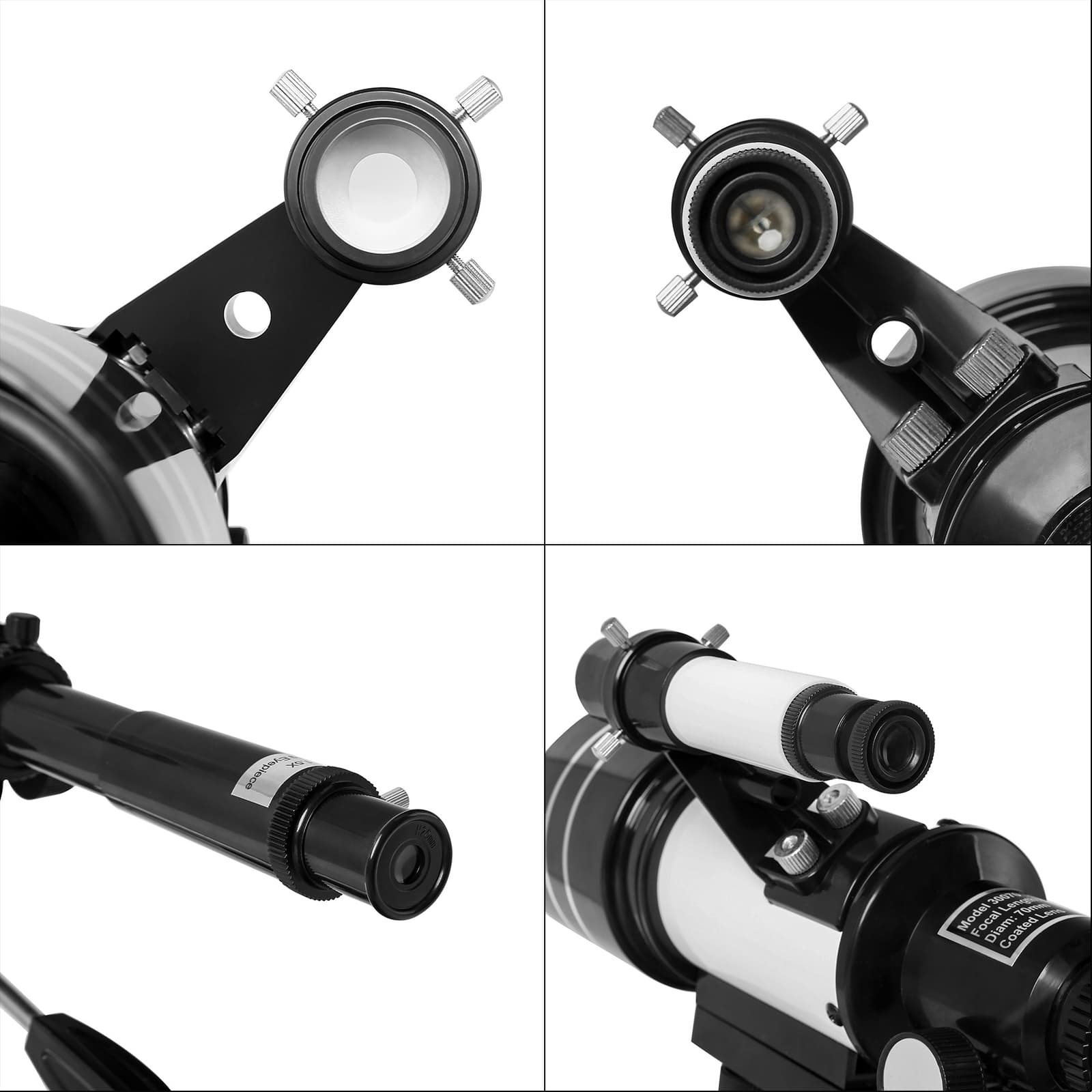 300mm Astronomical Telescope 150X with Phone Adapter Barlow Lens for Kids Gift 5