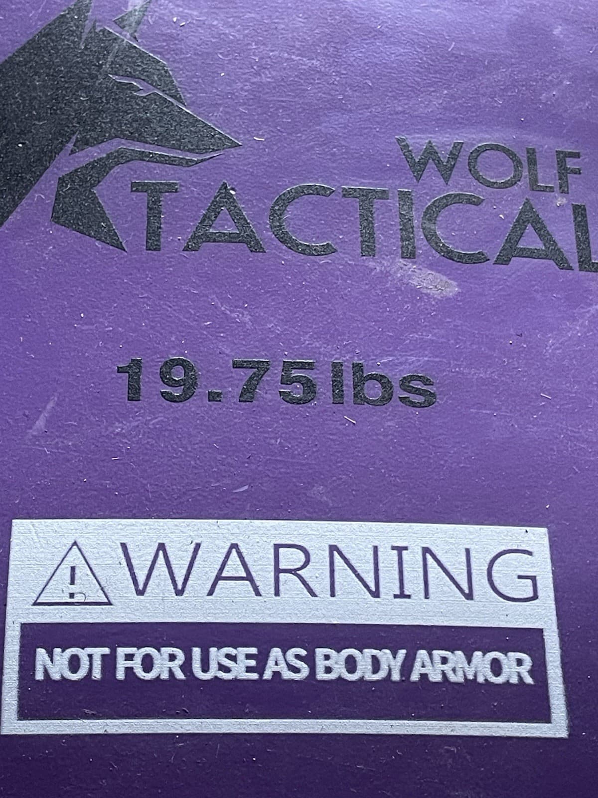 WOLF TACTICAL 19.75LB Weight Vest Plate Purple For Strength Training, Running 2
