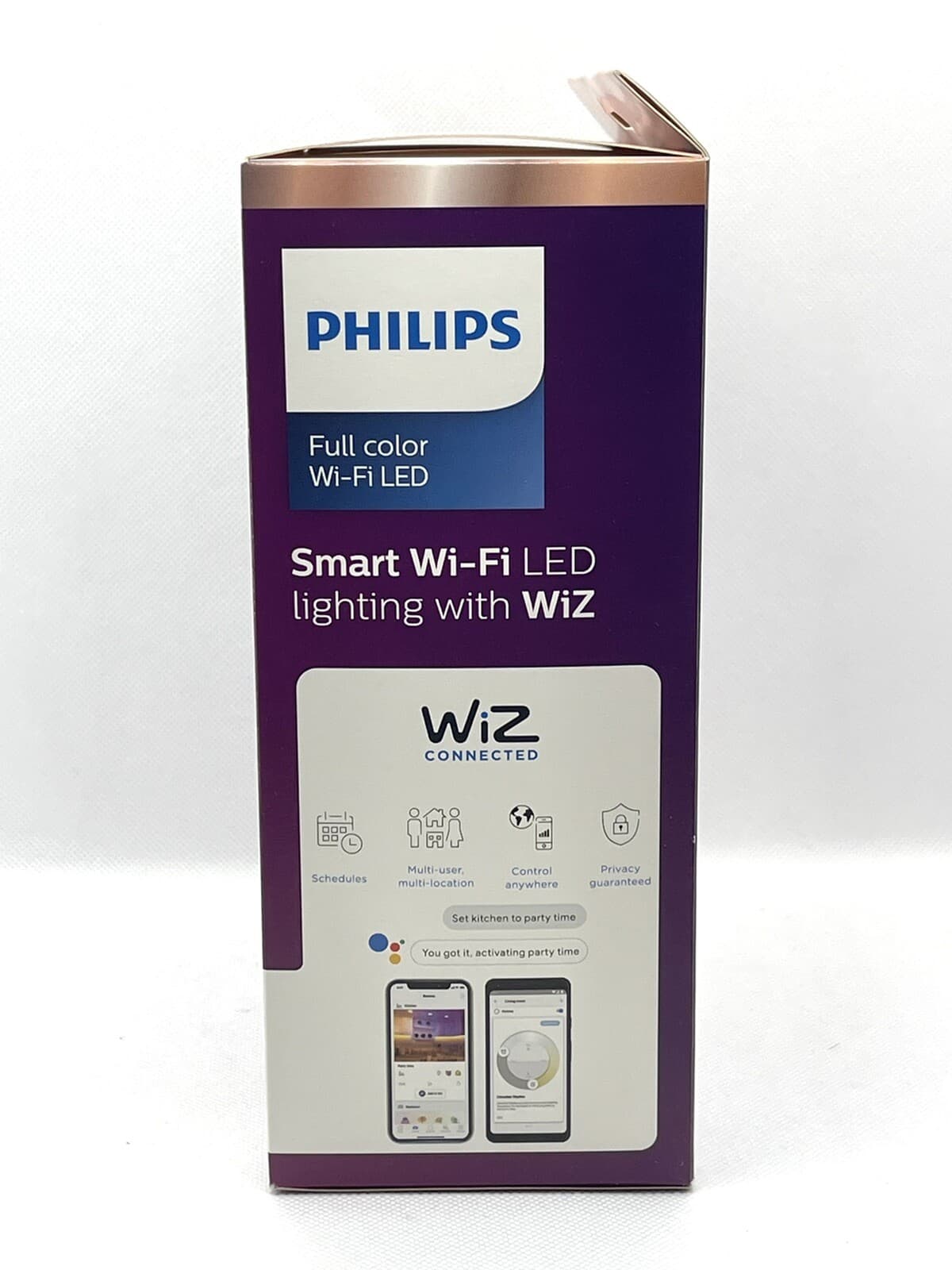 Philips Wiz Smart Wi-Fi Recessed Down Light Kit 5/6in LED 65W Full Color & White 2