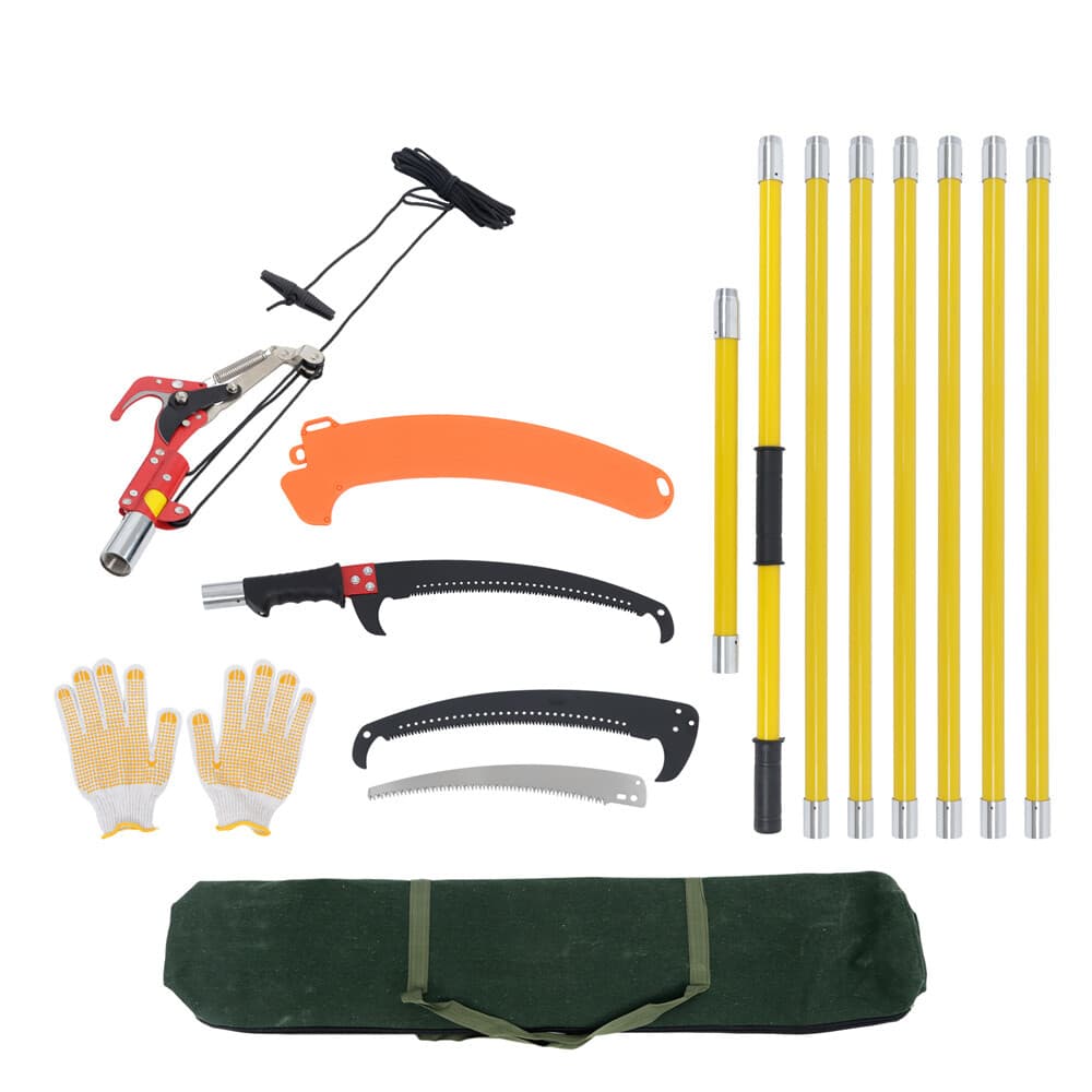 27 Feet Manual Branches Pruning Saw Trimmer For Garden Tools Tree Pole Pruner 5
