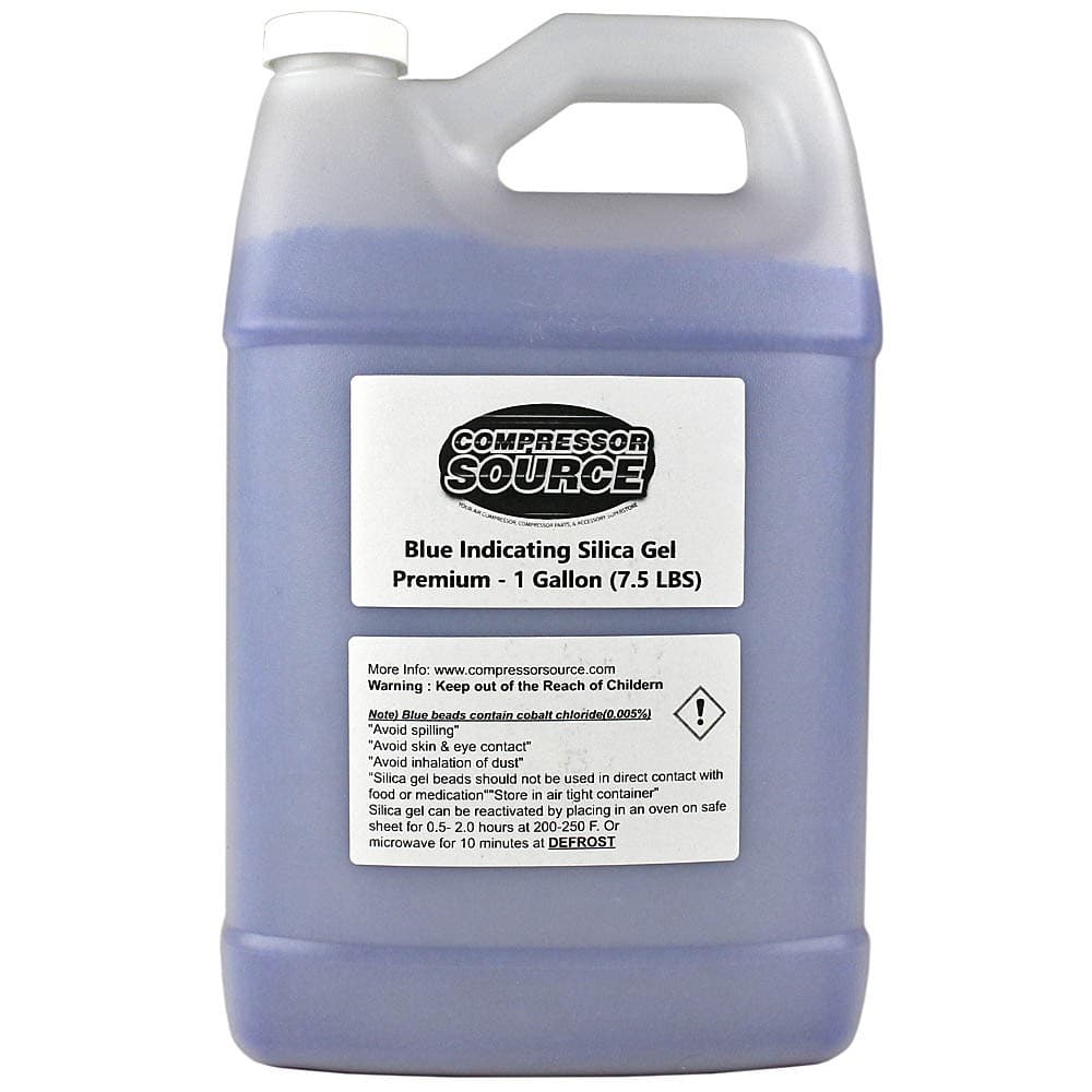 1 Gallon 7.5 lbs of Desiccant Beads For Desiccant Air Dryers Silica Gel Blue 2
