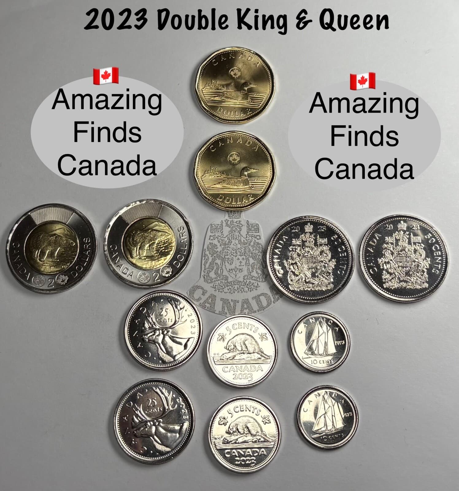 2023 Canada 12 Coin Set Queen Collector Edition & 1st King Charles Uncirculated 2