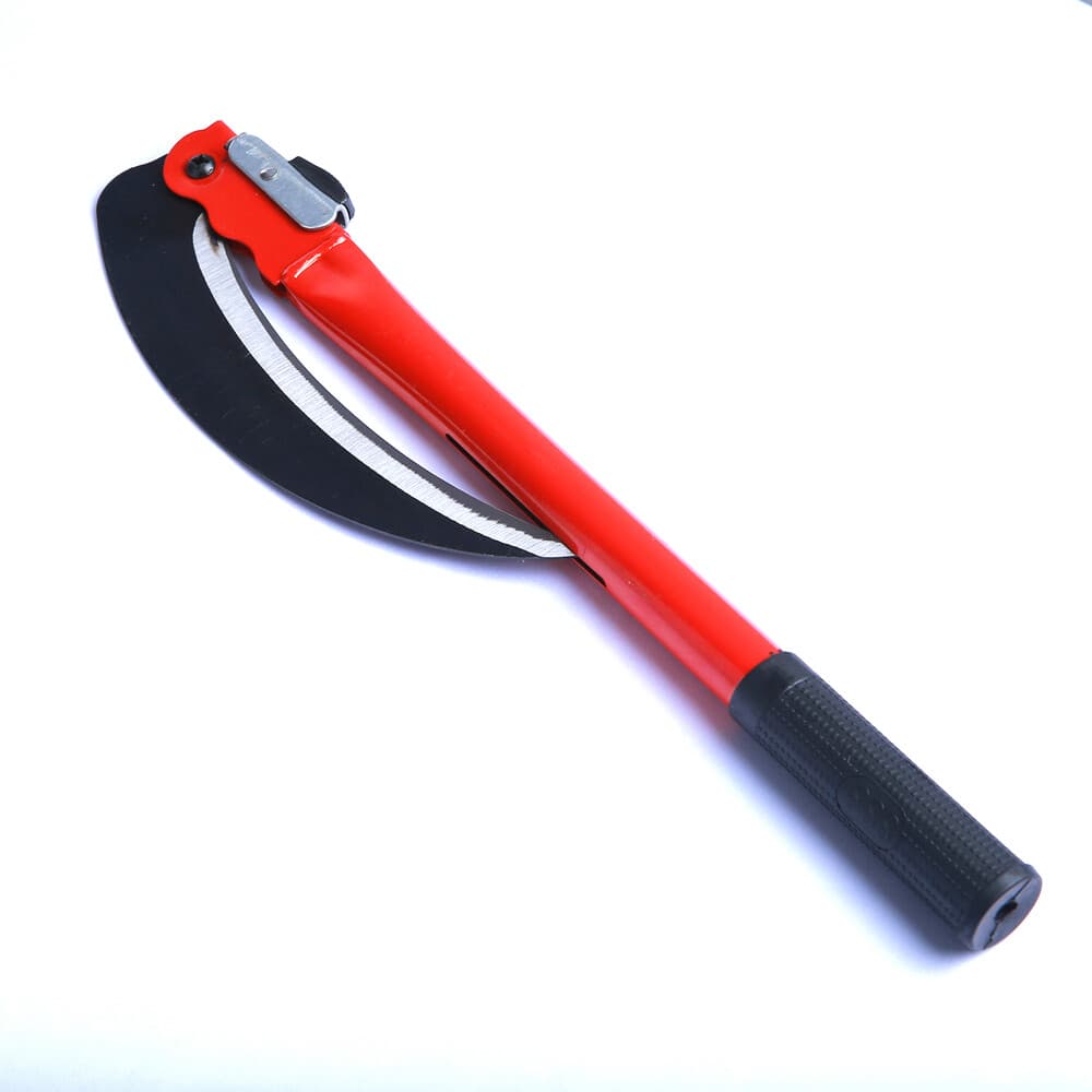 16" Foldable  Scythe Sickle Steel Mowing Knife Grass Weed Cutter Yard Tending 6