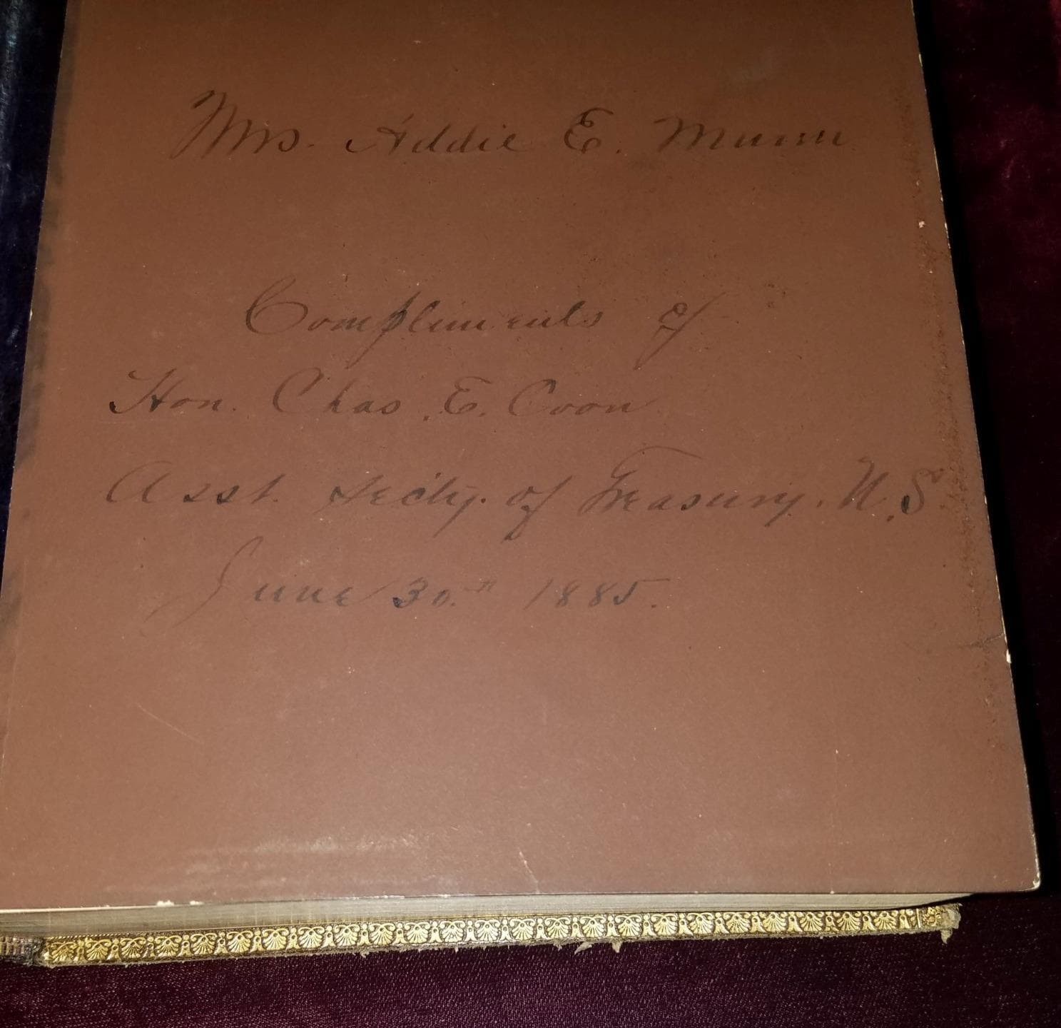 United States Treasury Department Specimen Album Washington: BEP c. 1885 3