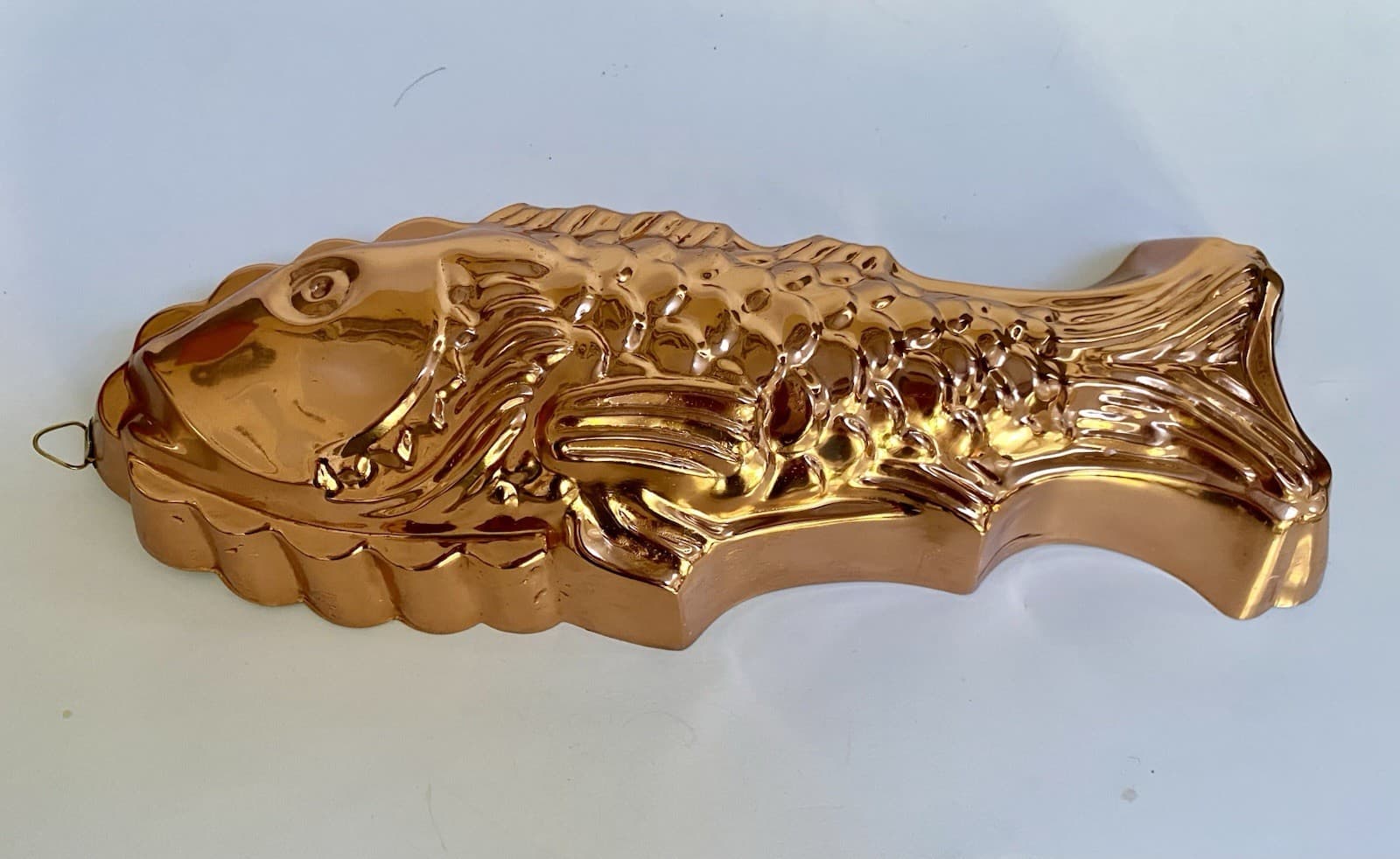 Exceptional Copper Fish Mold, 12”. , Great Condition Sturdy