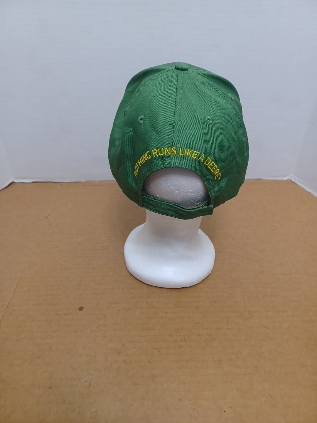 John Deere Green Adjustable Baseball Ball Cap Hat Nothing Runs Like A Deer 3
