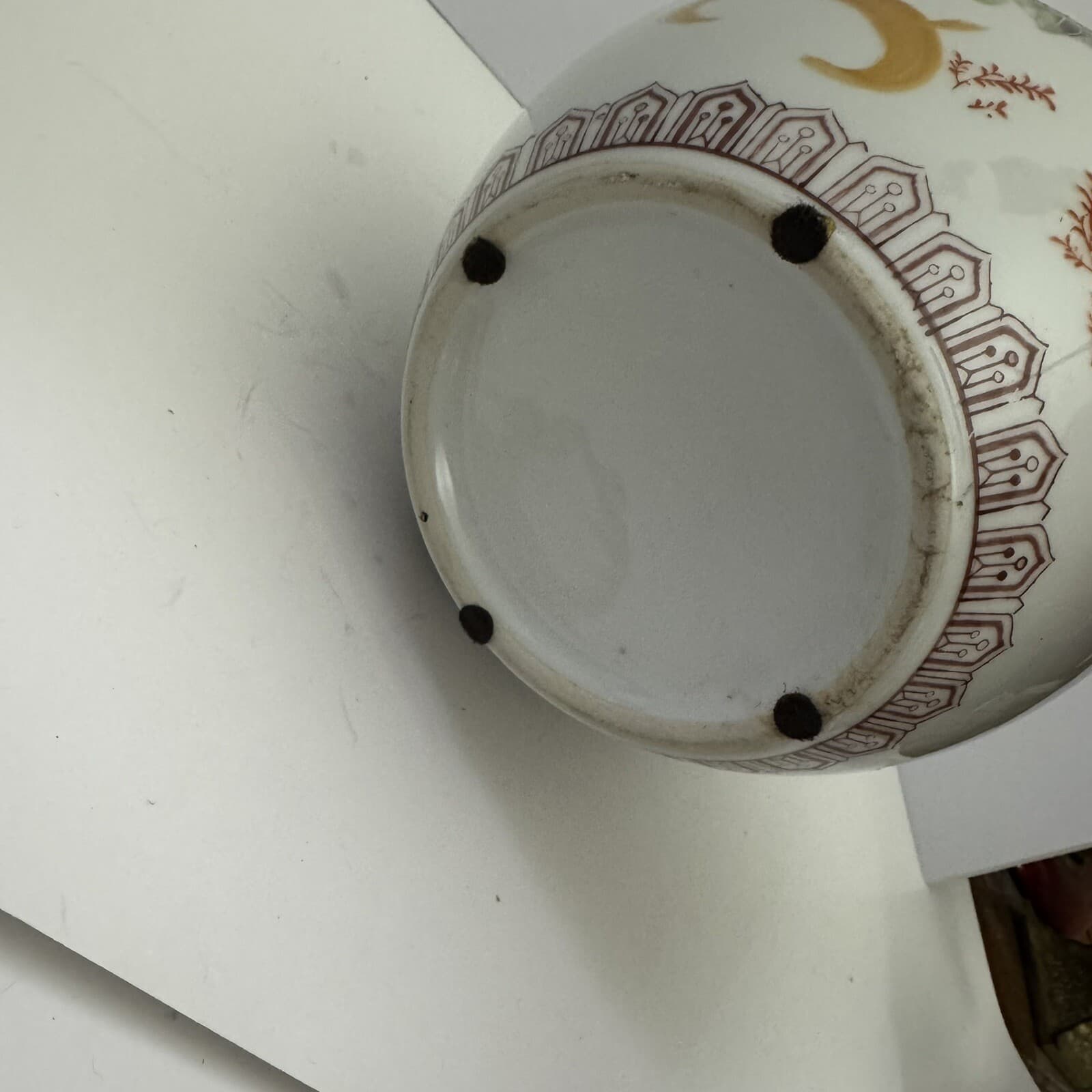 Antique Chinese Porcelain Famille Rose Poem Ginger Jar Vase Floral Flowers Birds 6