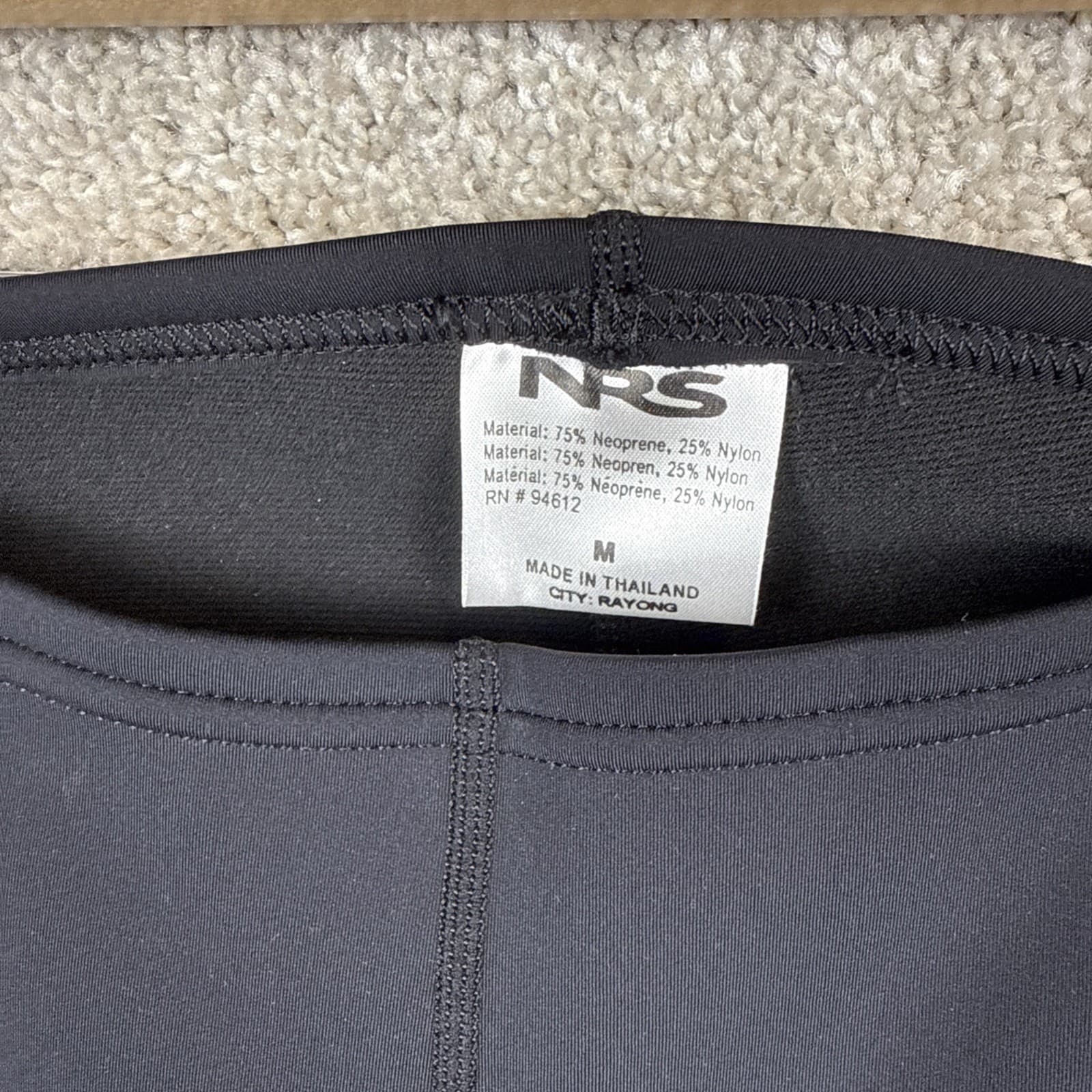 NRS Hydroskin G3 Titanium Wetsuit Pants Size M Scuba Neoprene Black 3