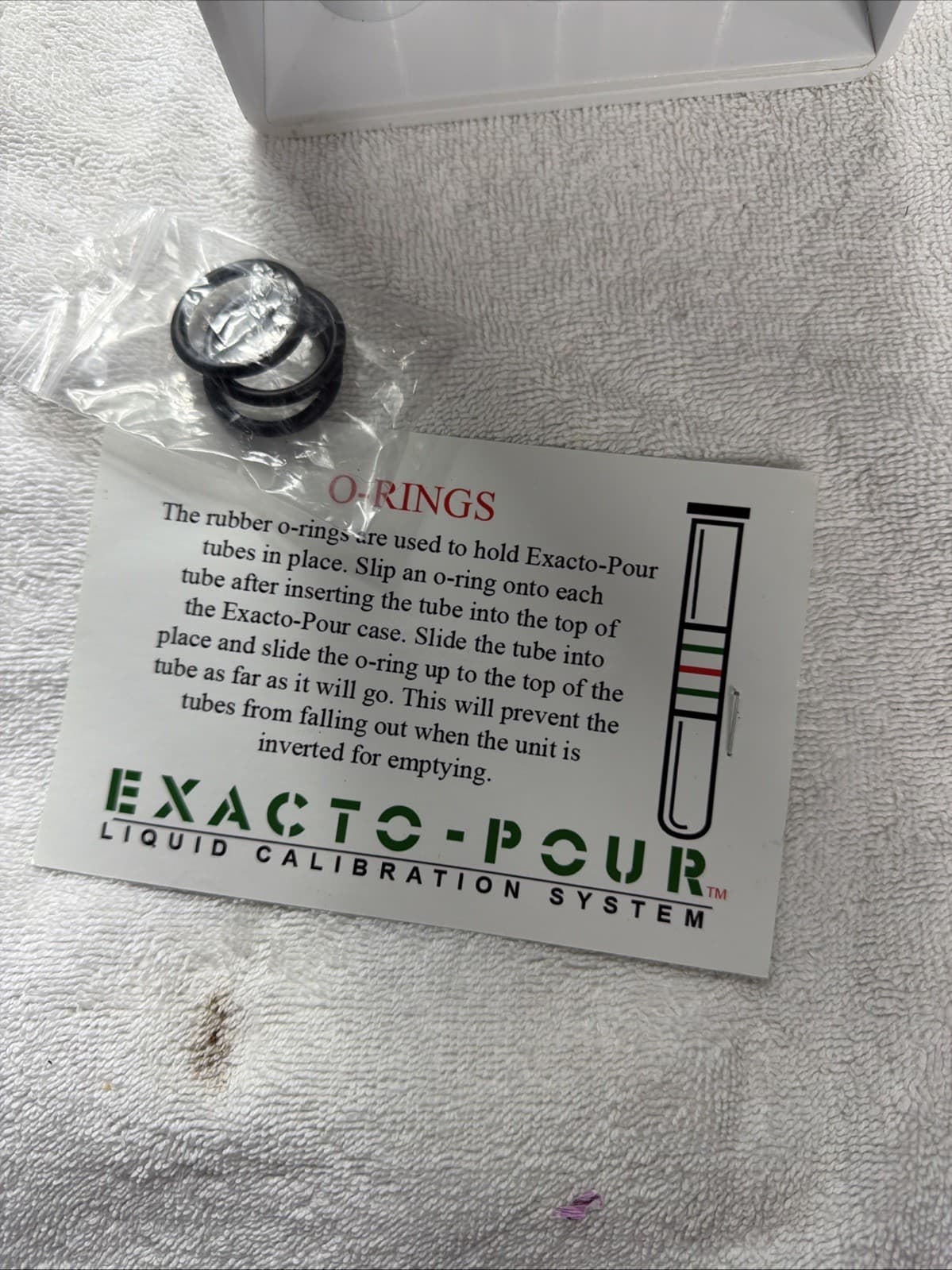 Exacto Pour Bar Test Kit, Plastic, 3-Tube, Liquid Calibratio Excellent Condition 4