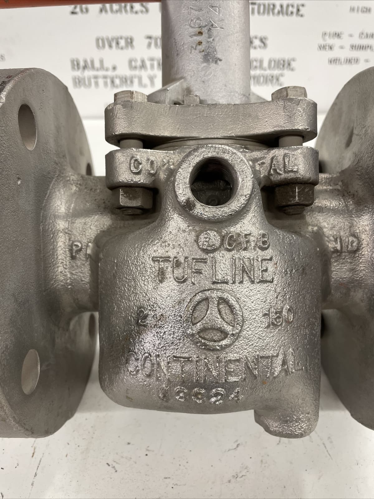 TUFLINE 067FJ Stainless Fully Jacketed Sleeved Plug Valve 3"x2”x3" Flanged CL150 3